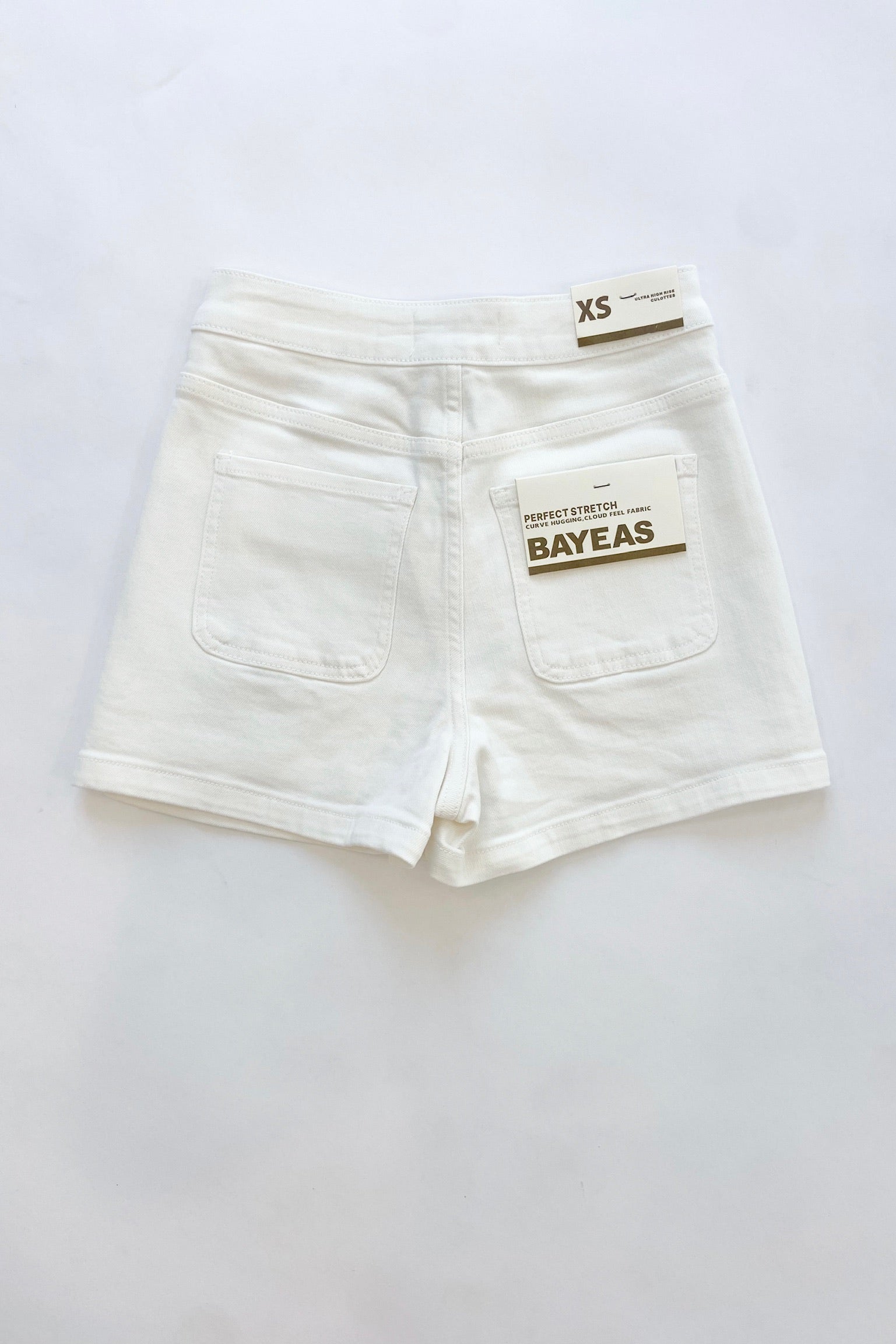 Zoey Denim Skort White