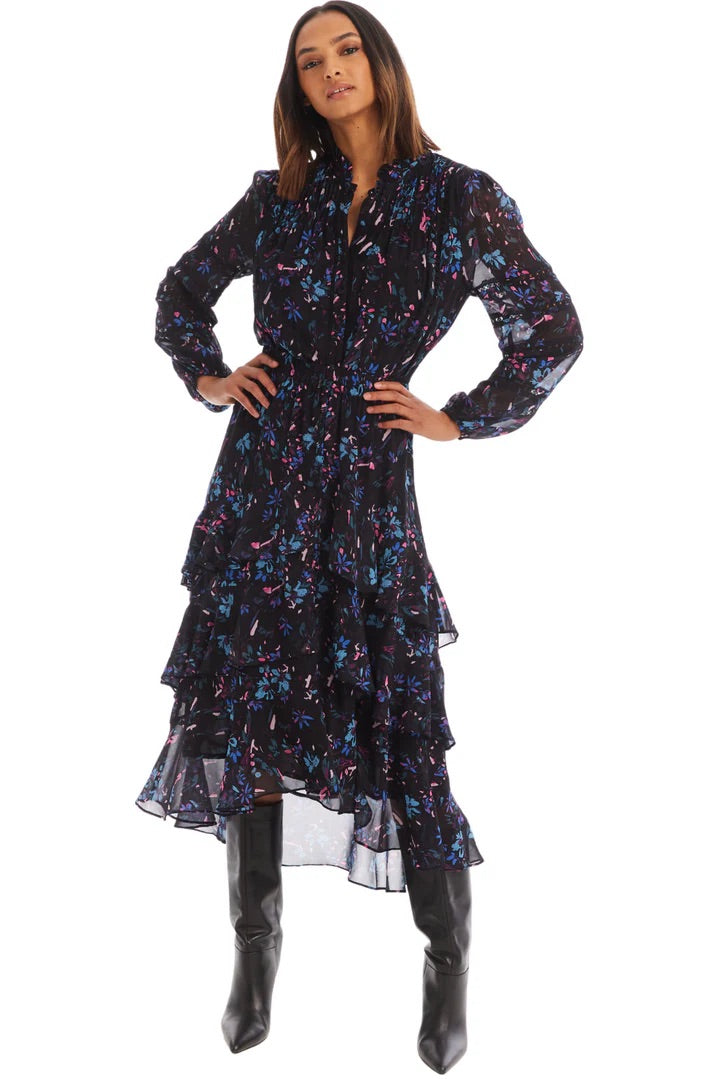 Erica Blouse Black Floral