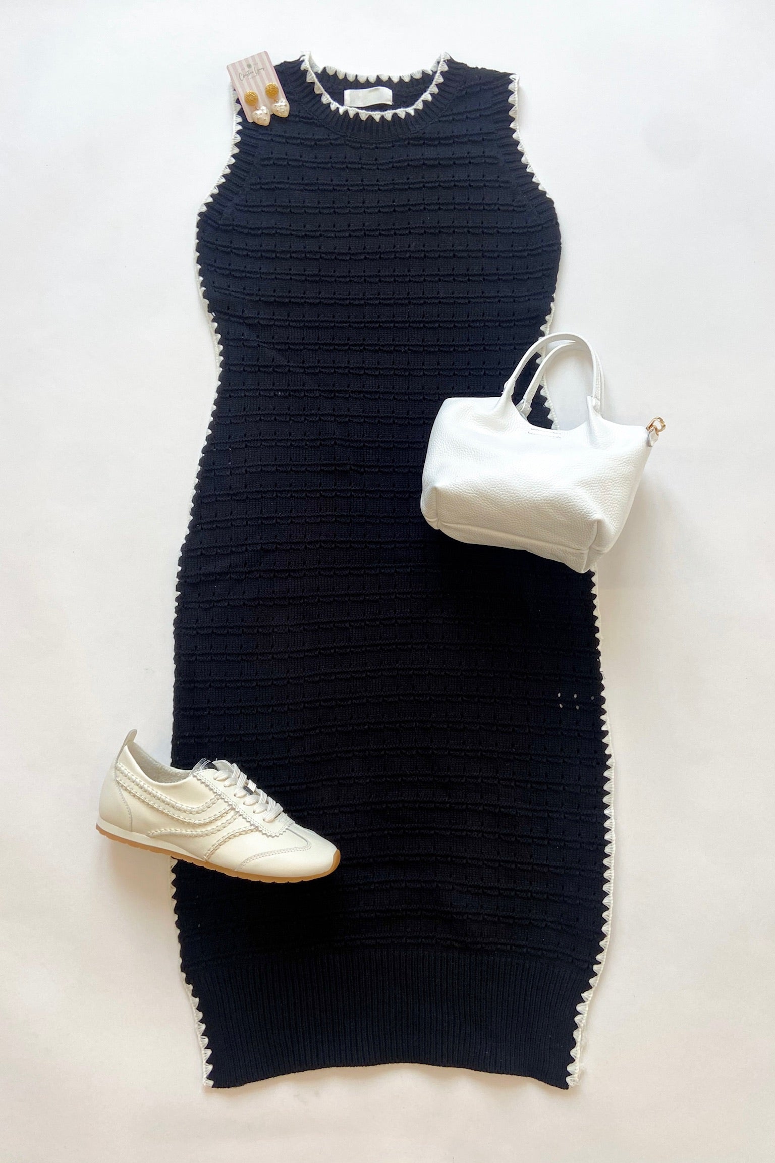 Blakely Knit Midi Dress Black