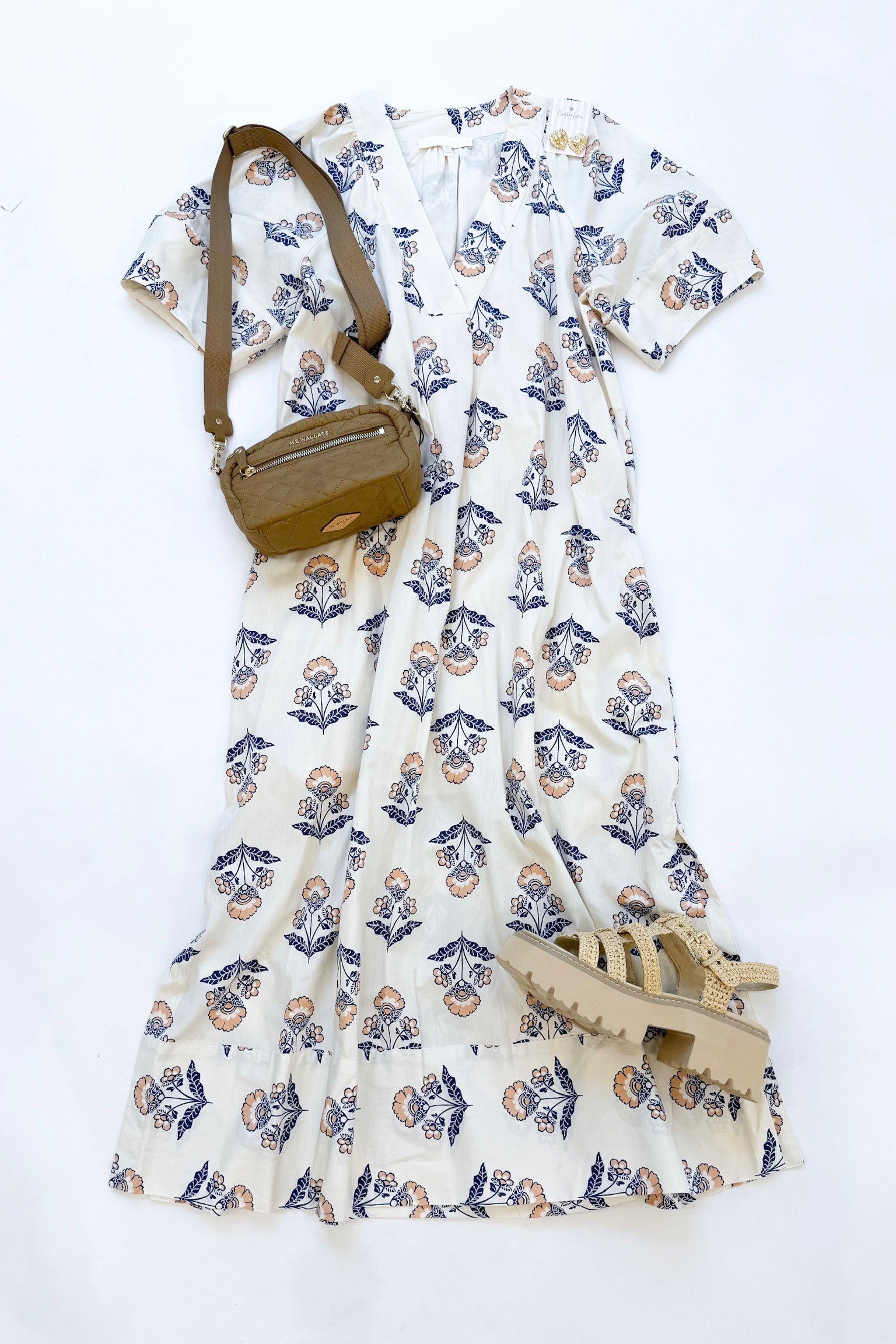 Vintage Floral Maxi Dress