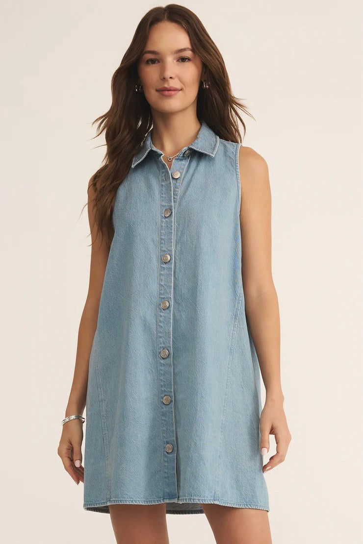 Light Vintage Indigo Mini Dress