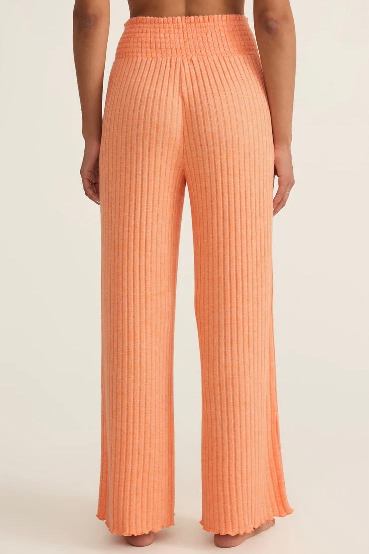 Malibu Orange Rib Pant
