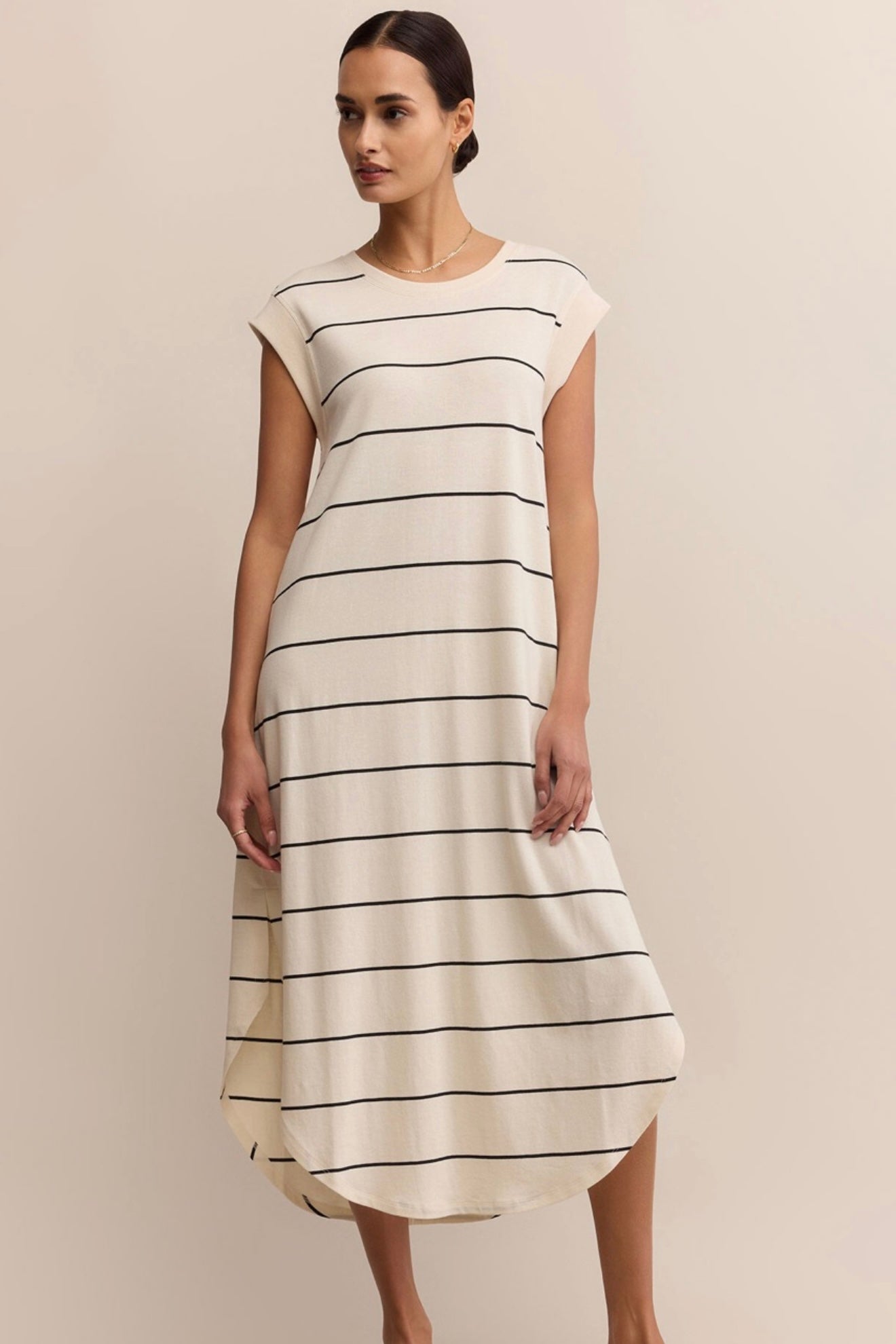 Calabasas Striped Midi Dress