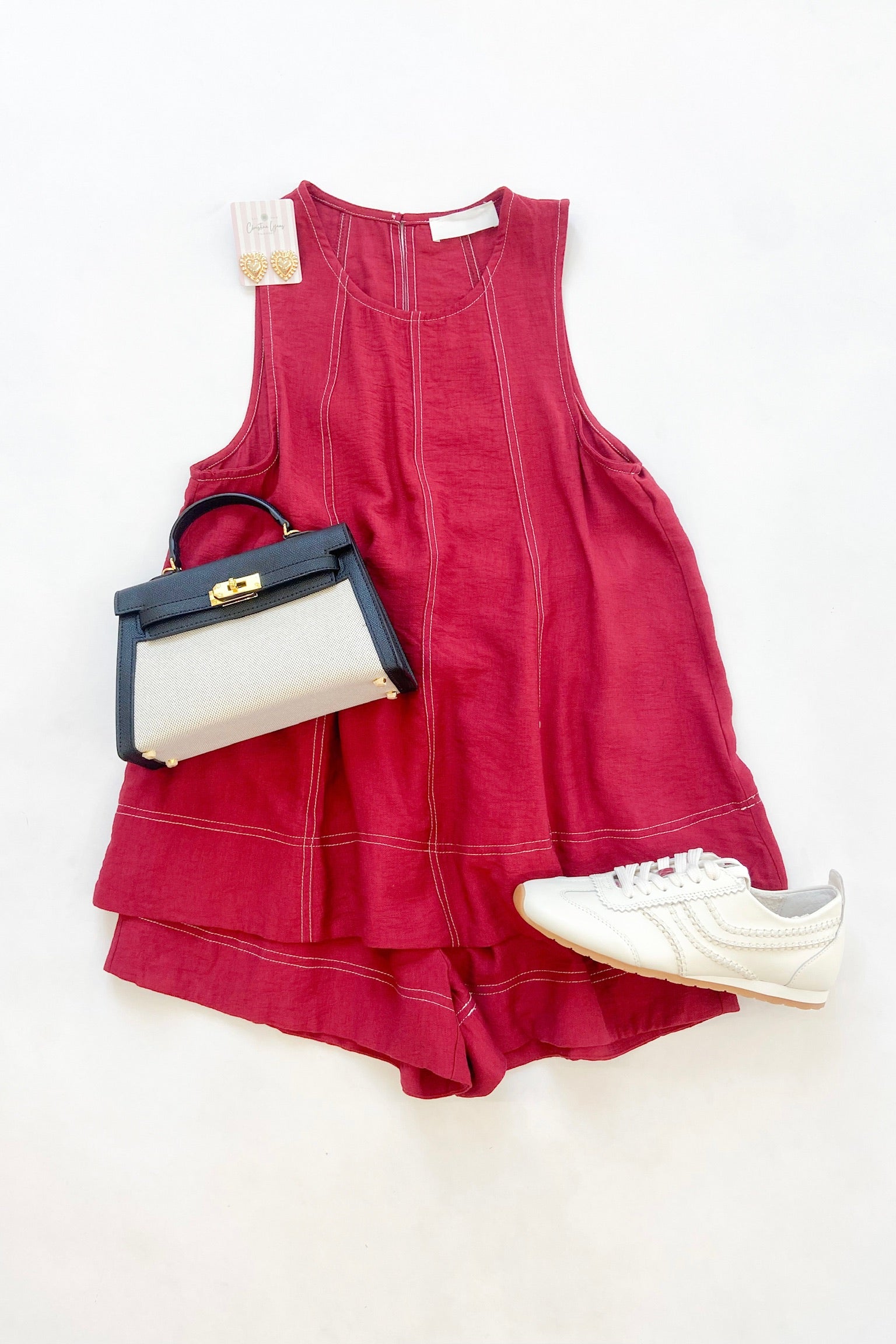 Parker Short Set Red