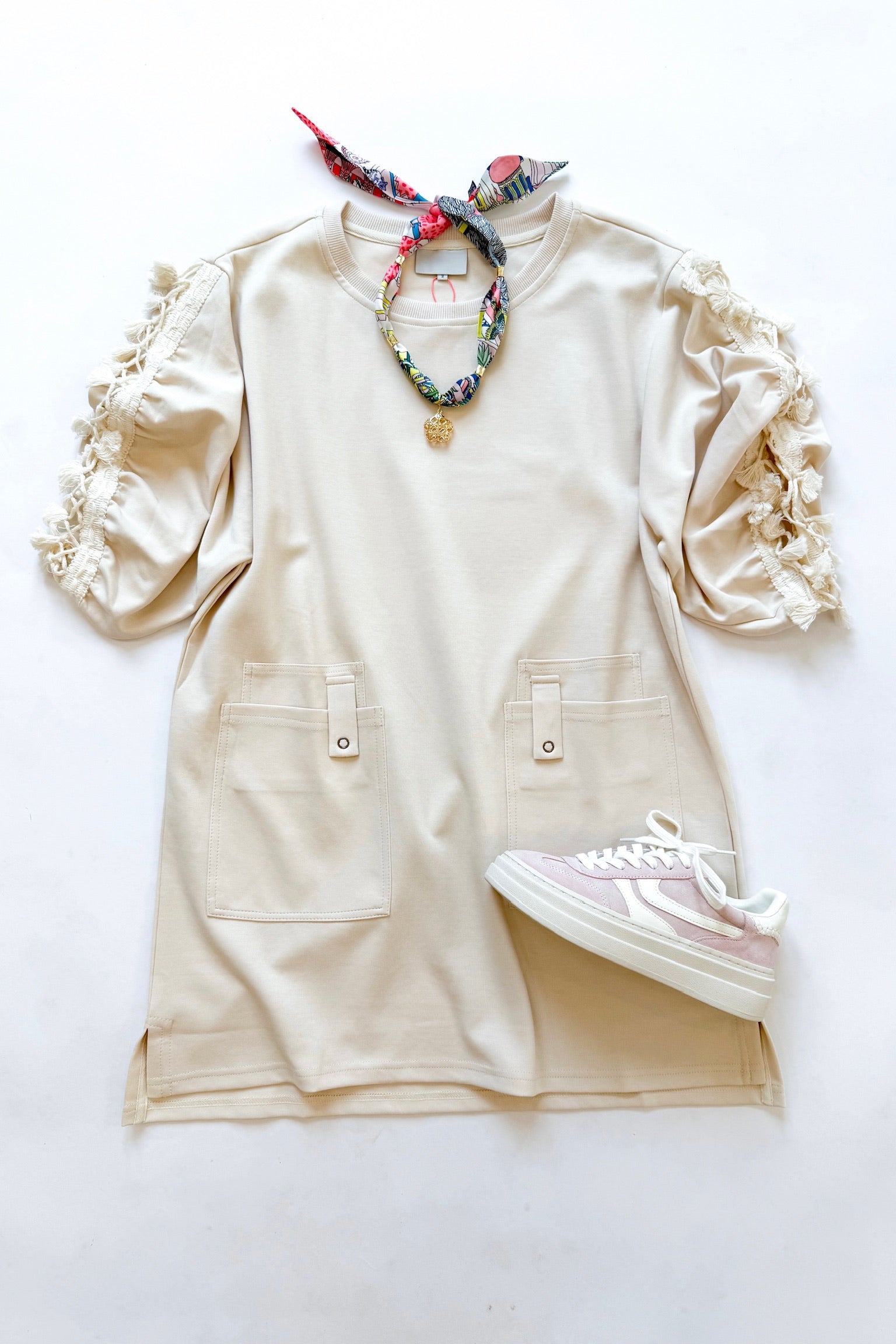 Bethany Dress Beige