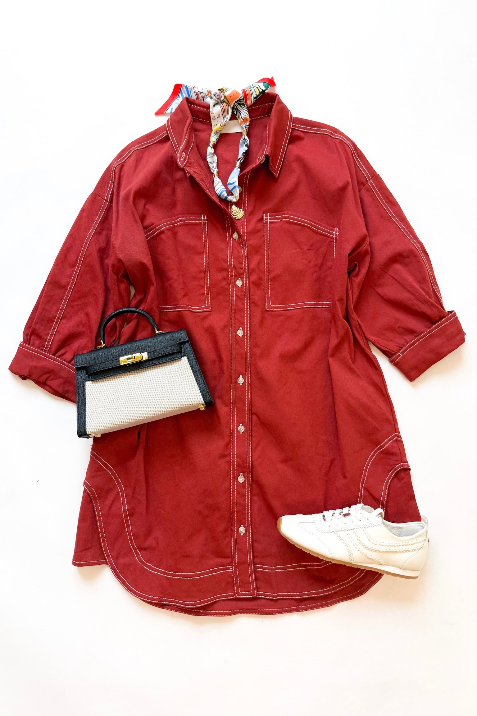 Rhodes Dress Rust