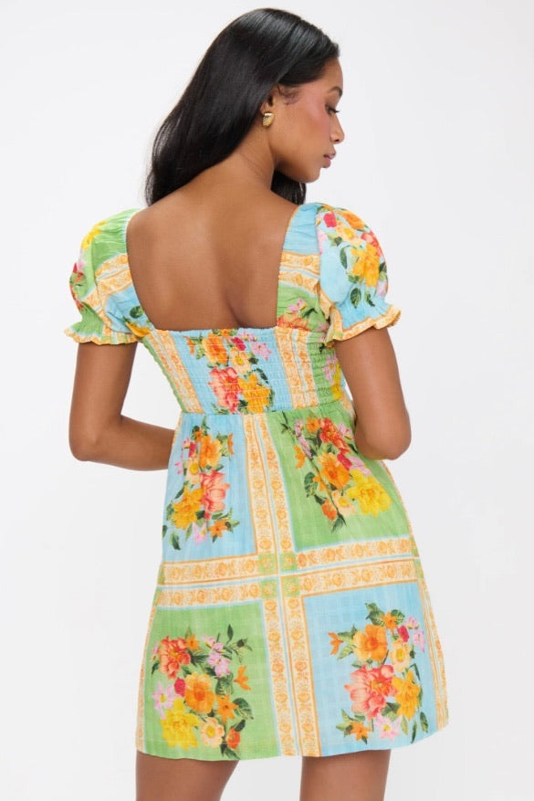 Annabelle Mini Dress Country Bouquet