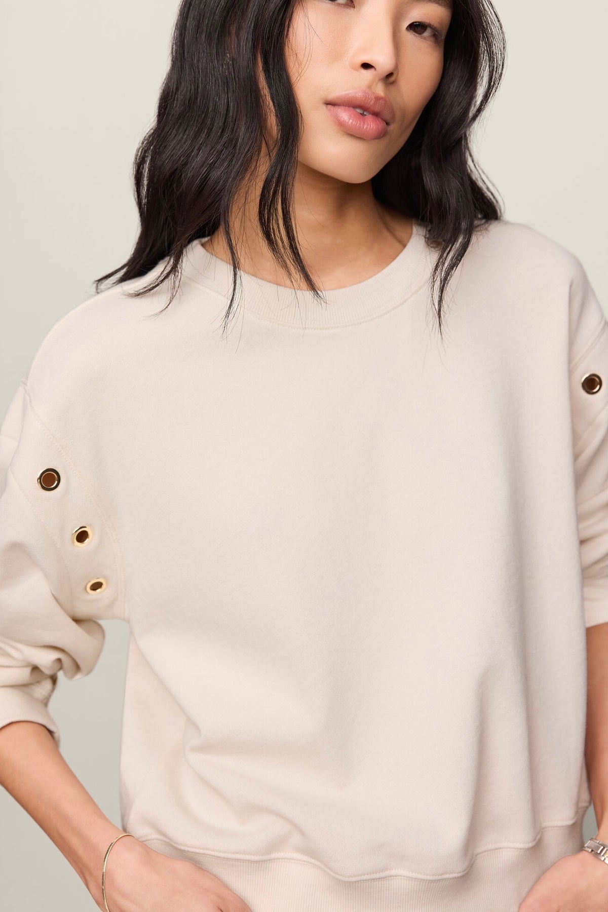 Axel Grommet Sweatshirt Sandstone