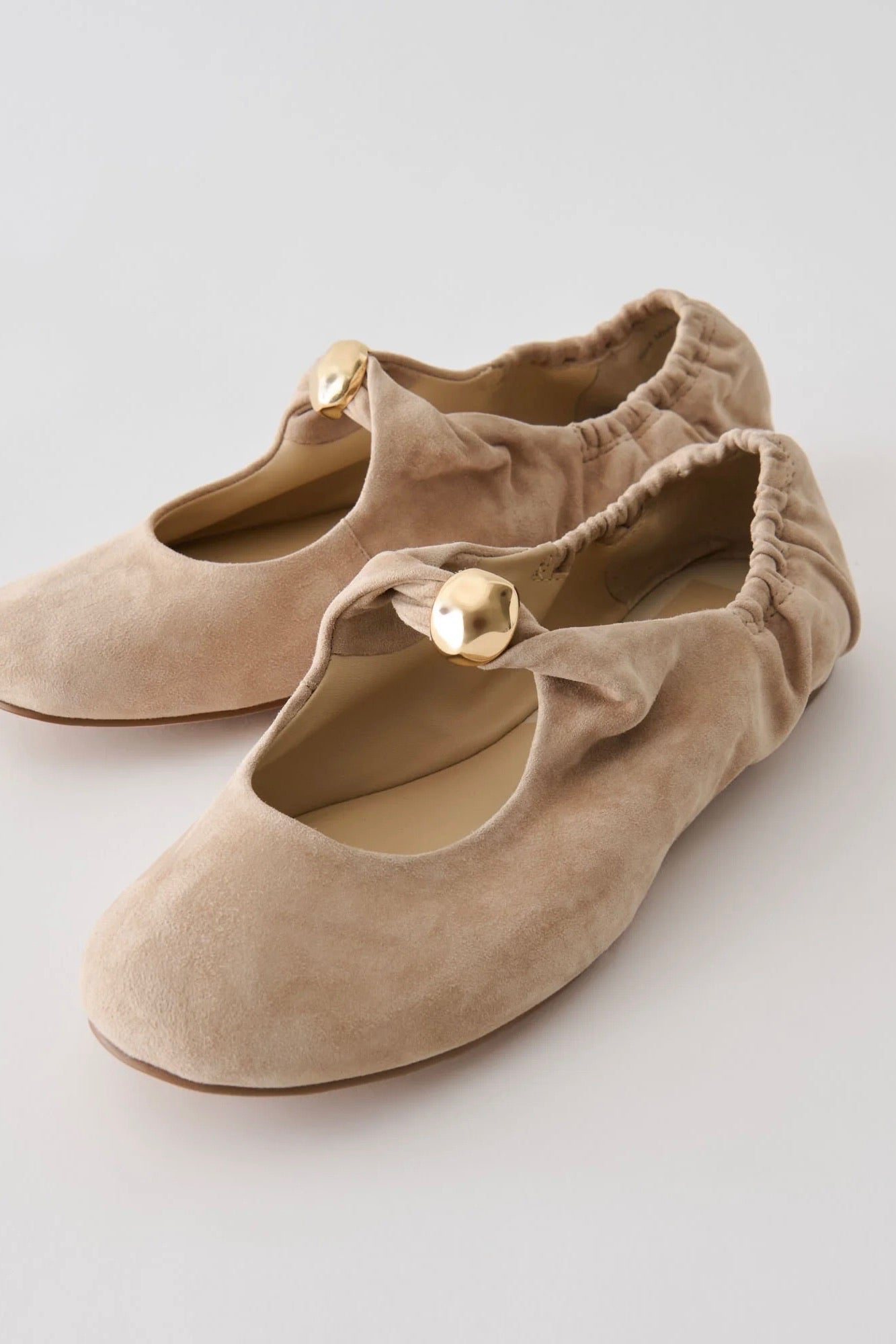 Cornel Suede Flats Camel