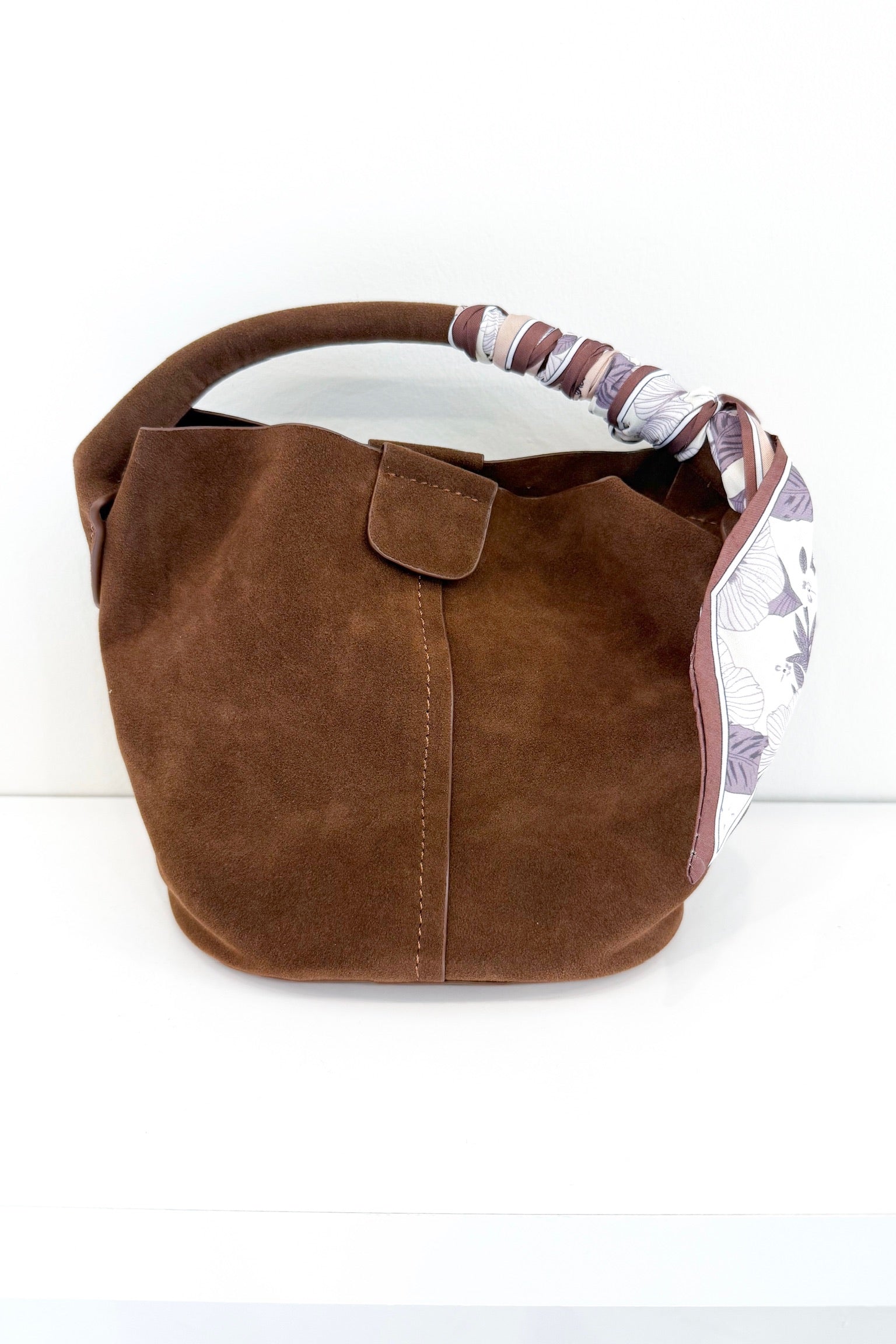 Suede Bucket Bag