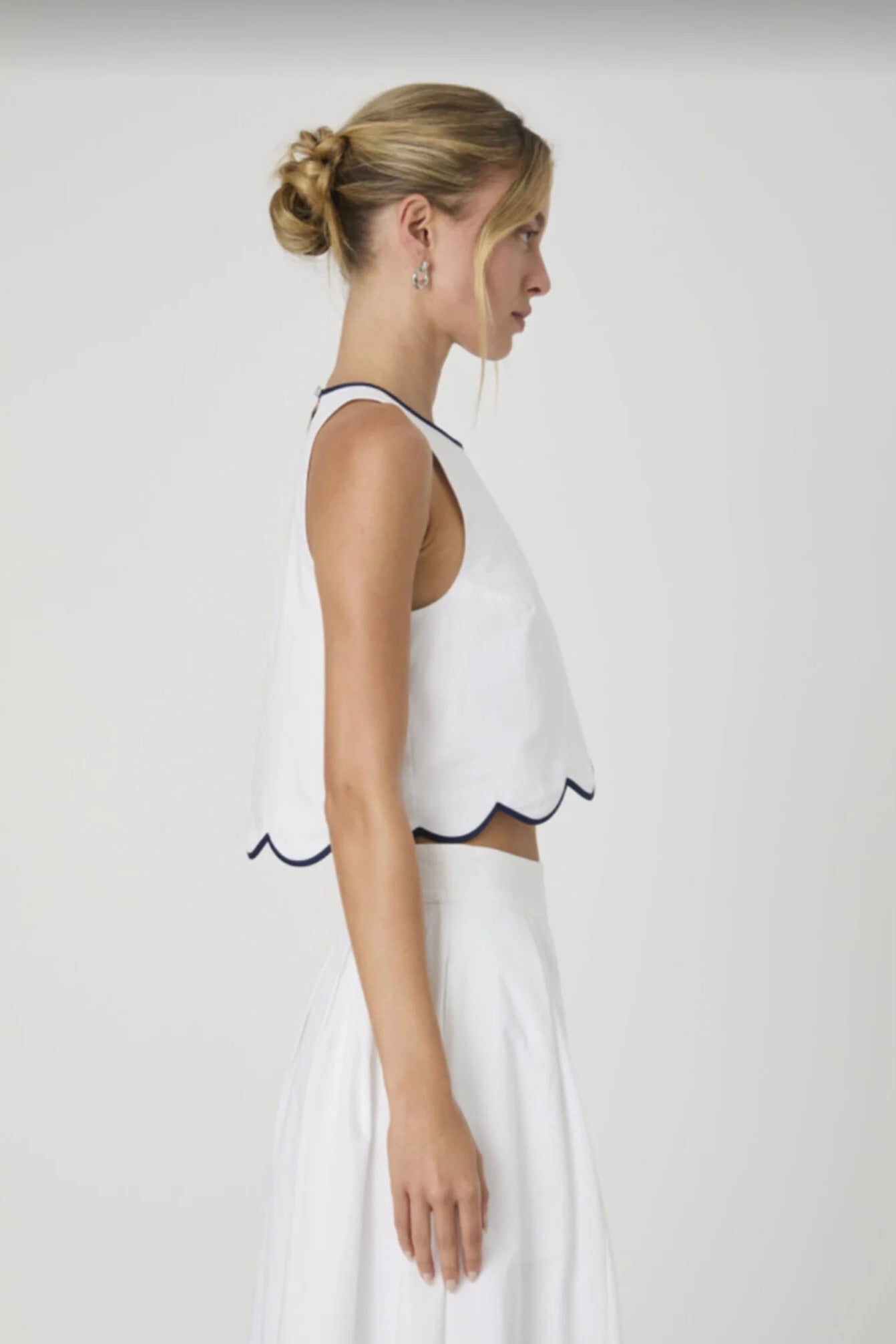 Alexis Cotton Scallop Top