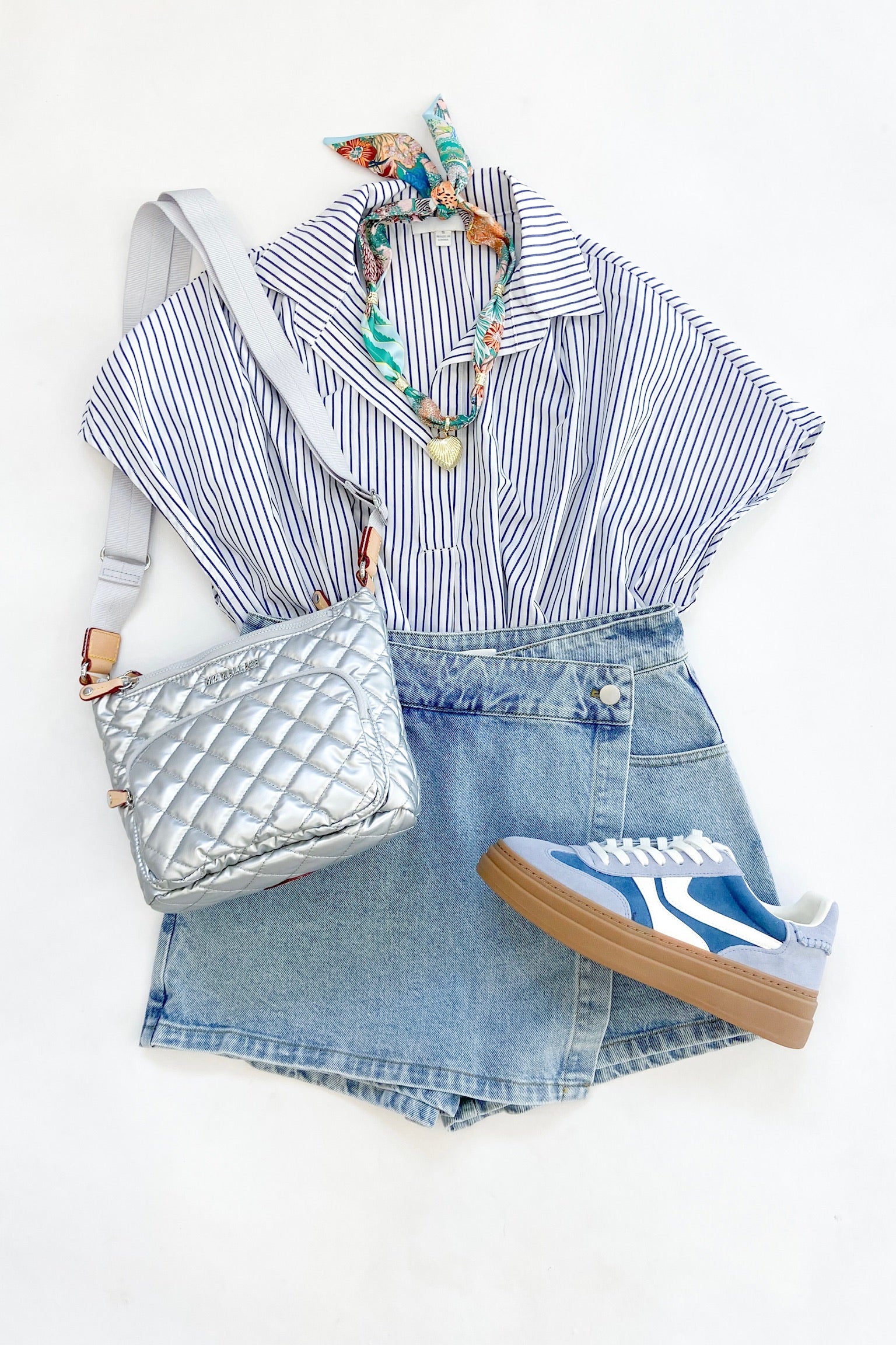 Denim Skort