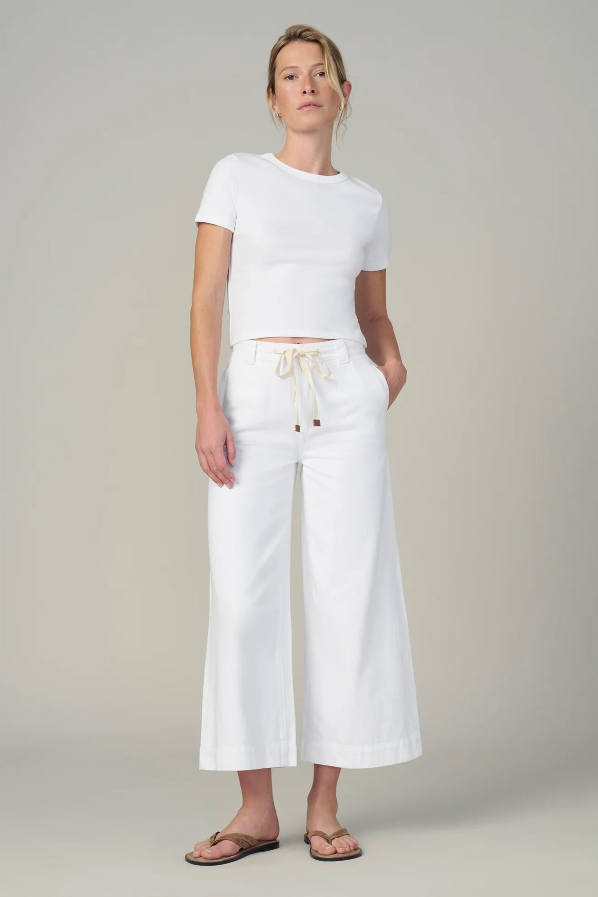 Addison Pant White