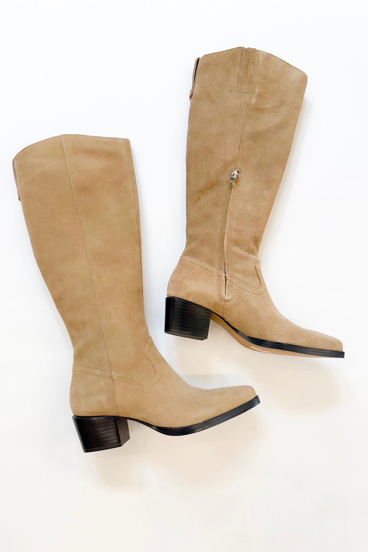 Virona Suede Boots Dark Taupe