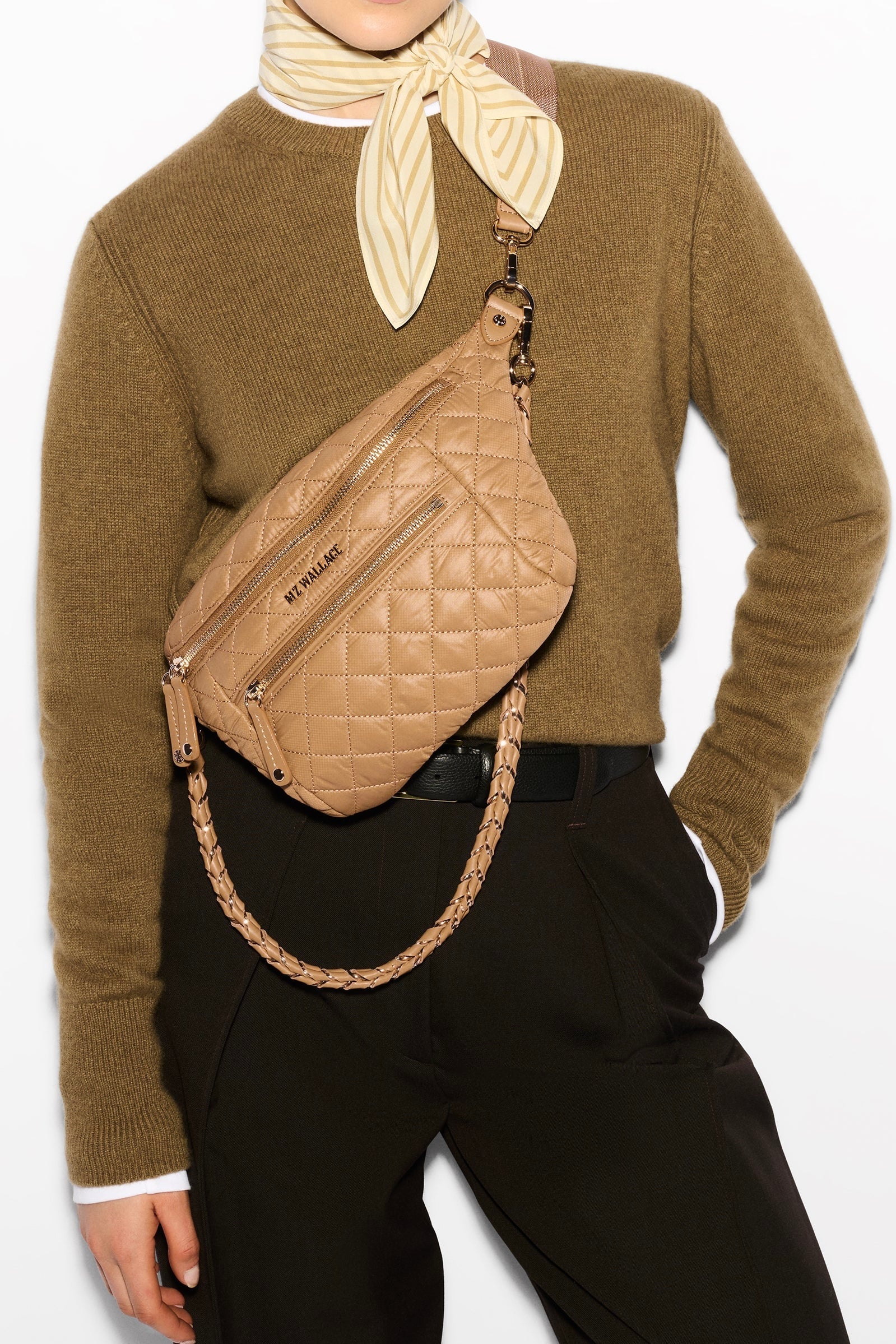 Small Crosby Crossbody Sling Bag Caramel