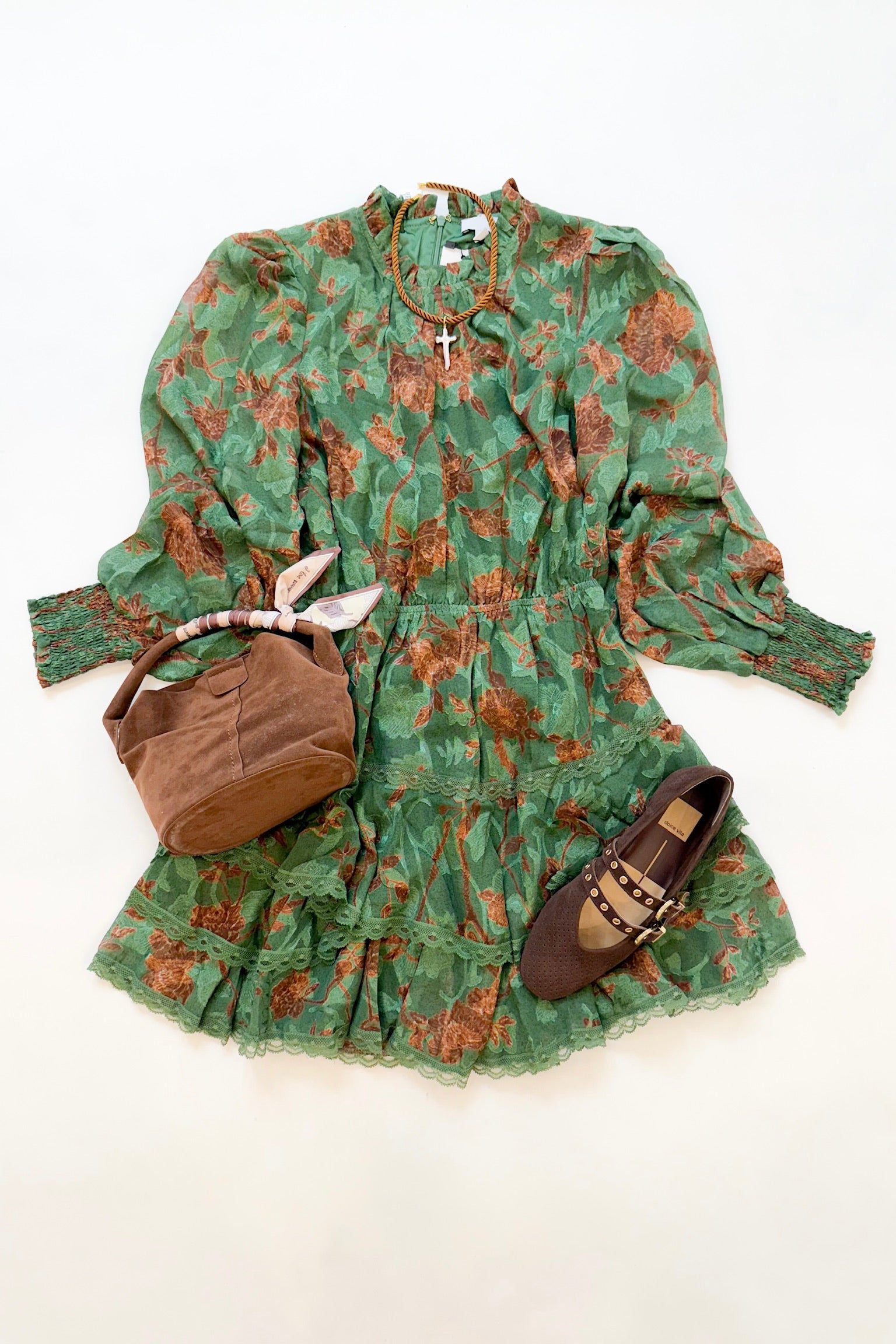 Carter Dress Forest Florals