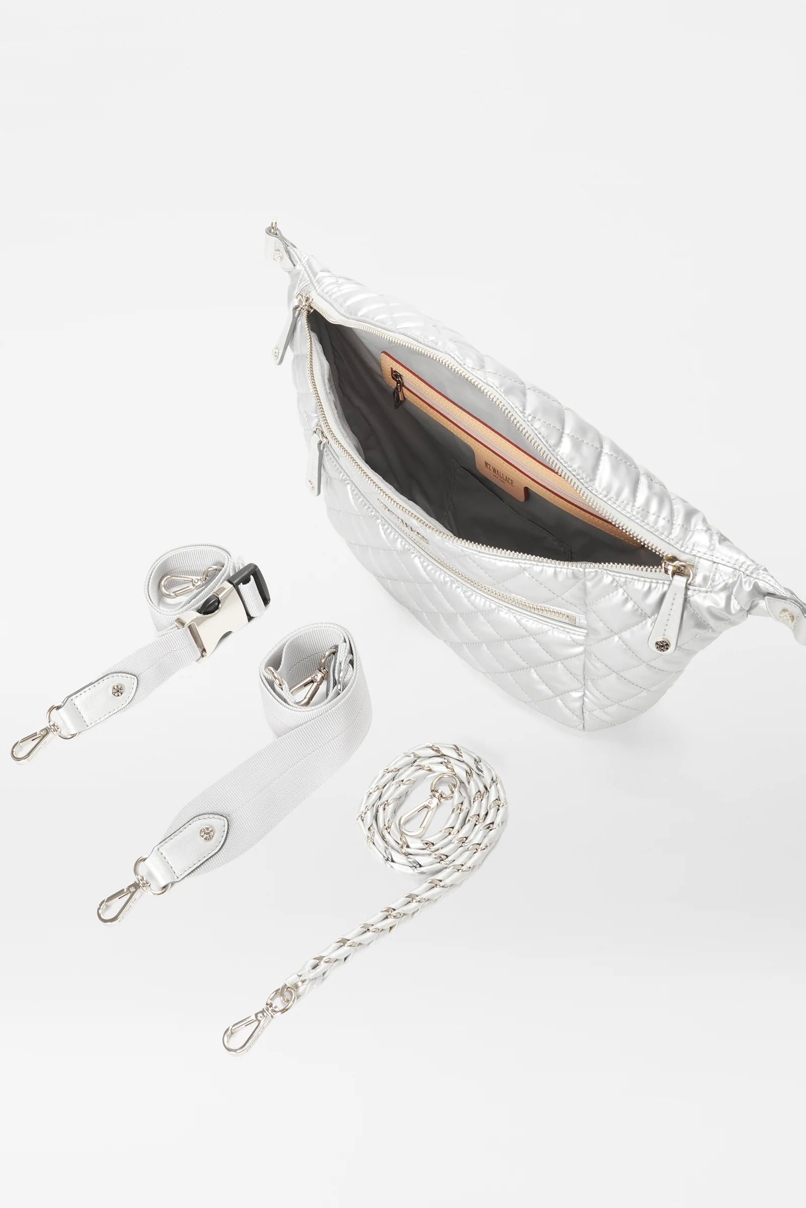 Crosby Crossbody Sling Bag Matte Silver
