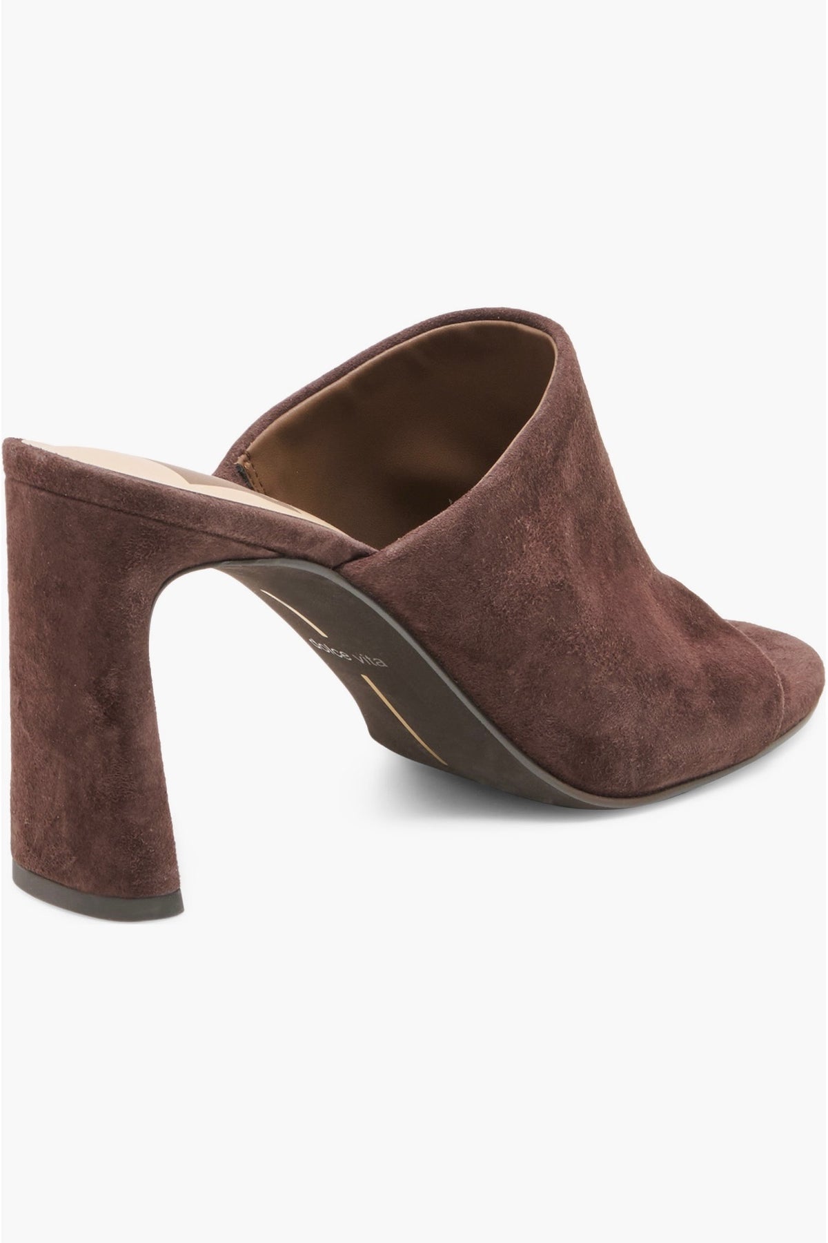 Shely Suede Mule Mahogany