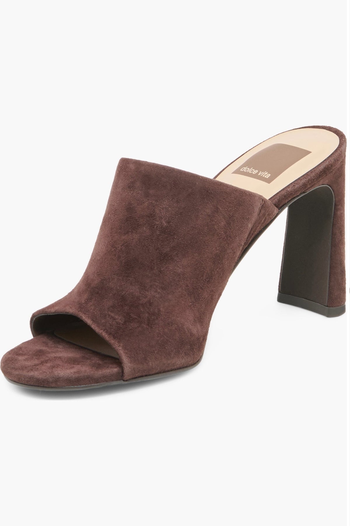Shely Suede Mule Mahogany