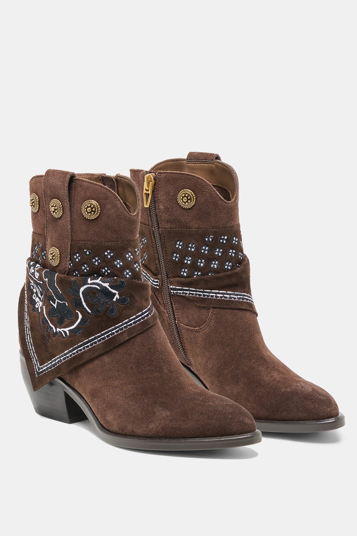 Mekala Boots Dark Brown Suede