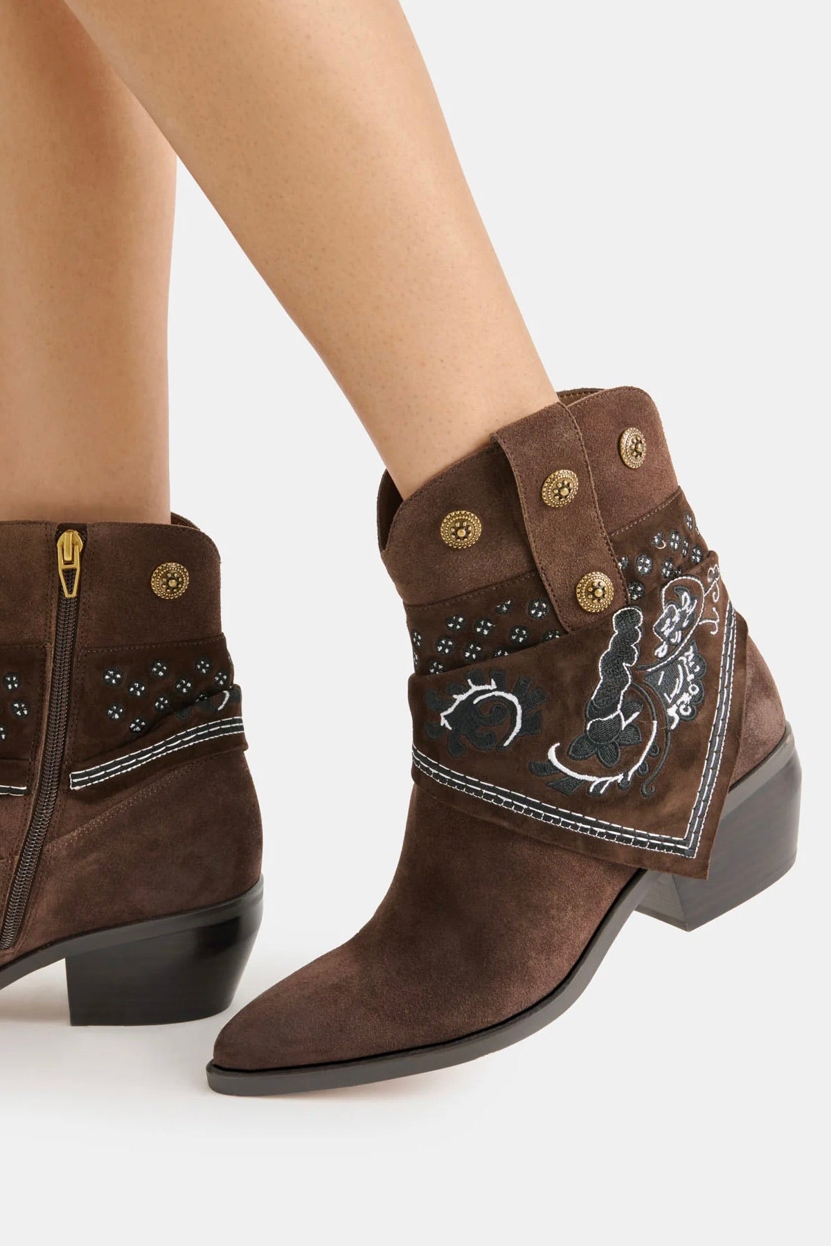 Mekala Boots Dark Brown Suede