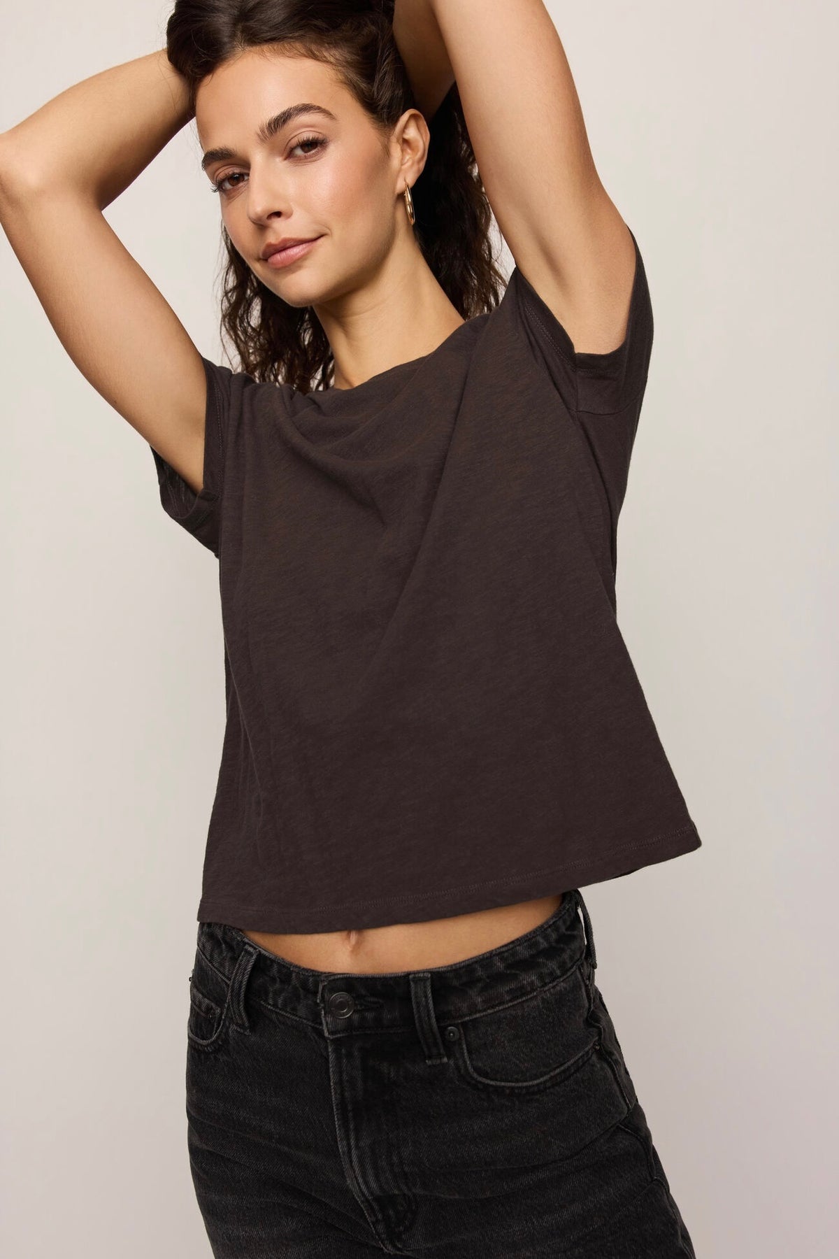 Modern Slub Tee Cocoa Bean