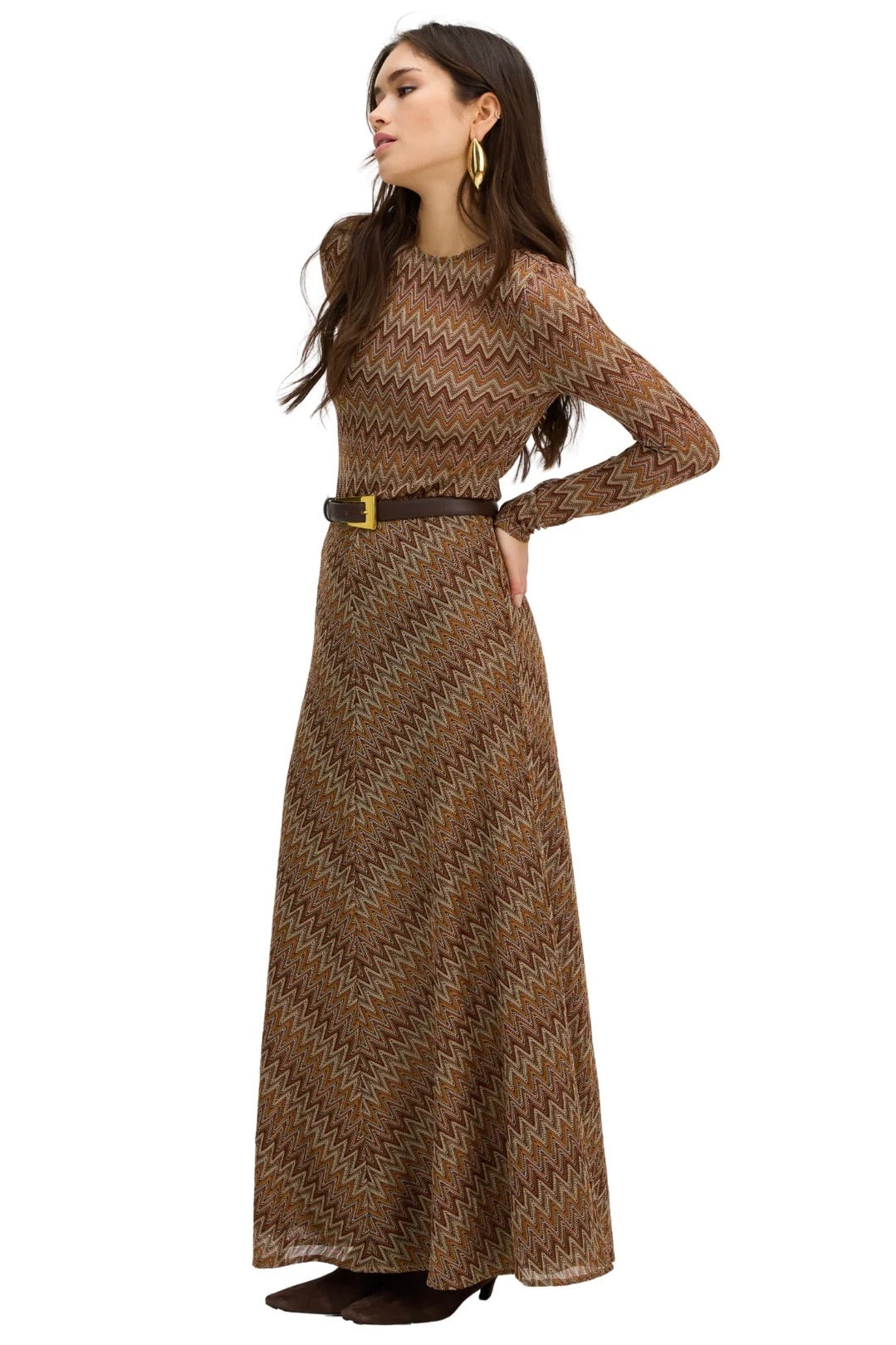 Olive Skirt Chestnut Multi