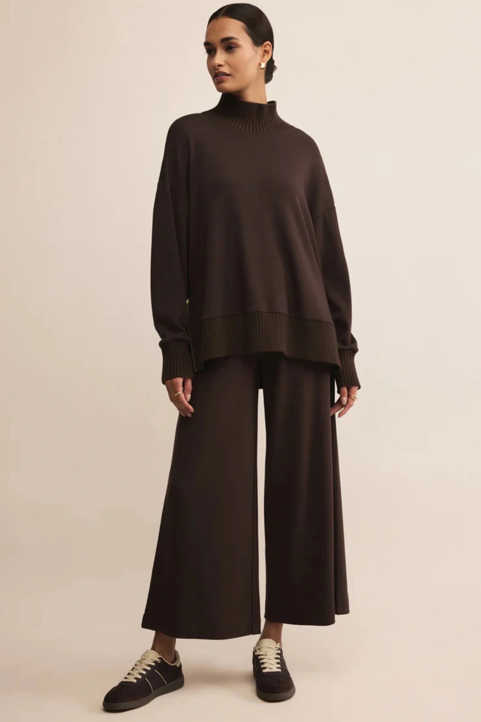 Sable Luxe Sweatshirt Chocolate