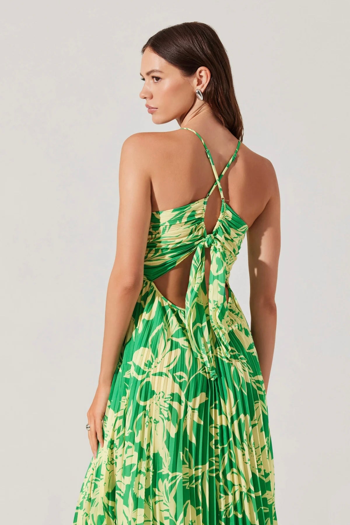 Blythe Dress Green Lime Floral