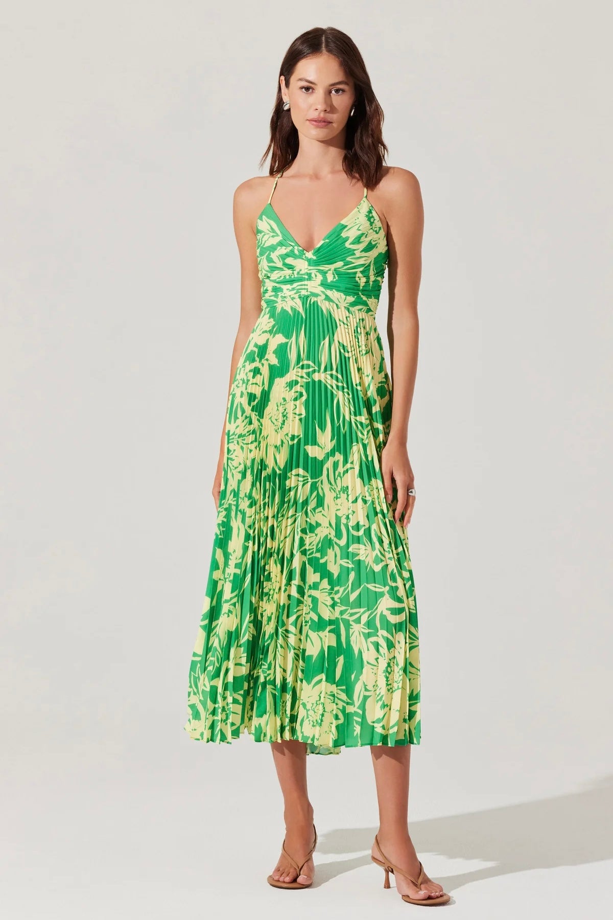 Blythe Dress Green Lime Floral