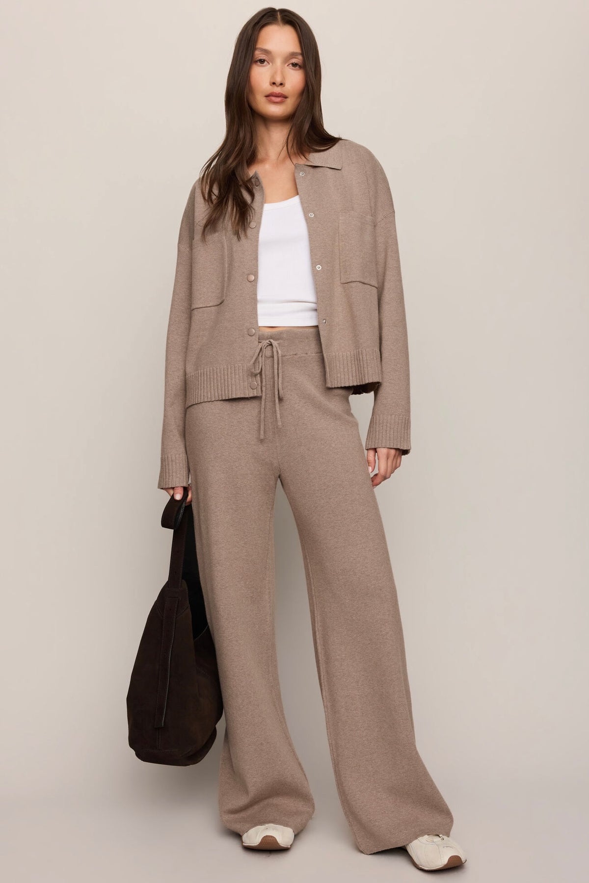 Slow Down Sweater Jacket Heather Ash