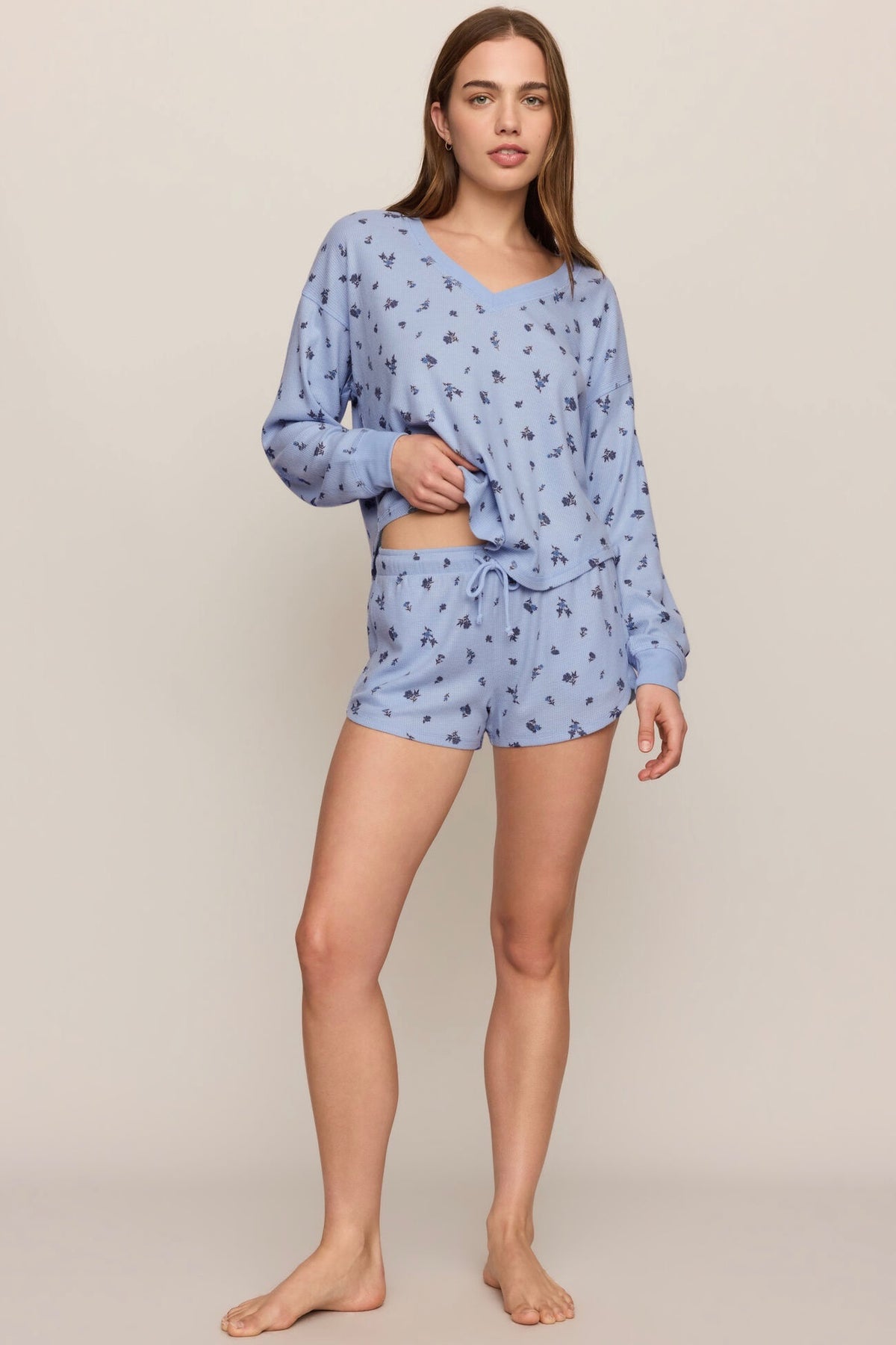 Ditsy Short Crystal Blue