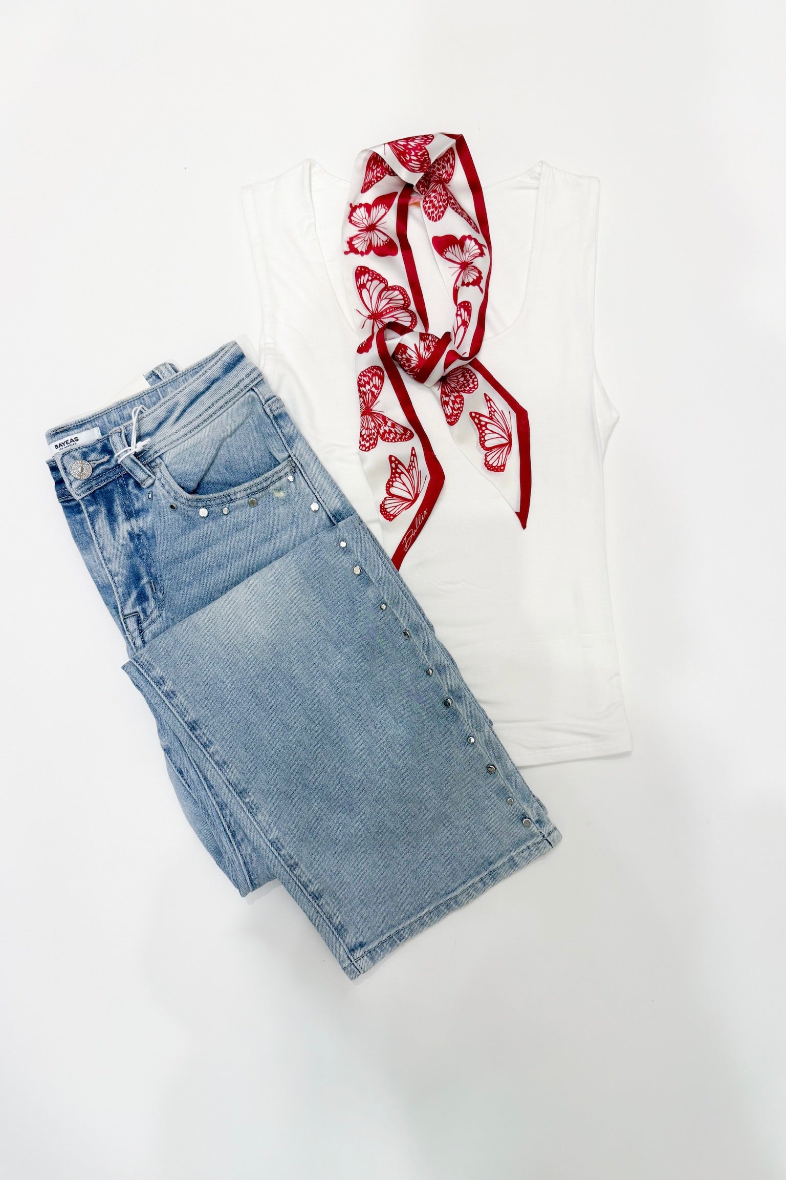 Double Knit Tank White