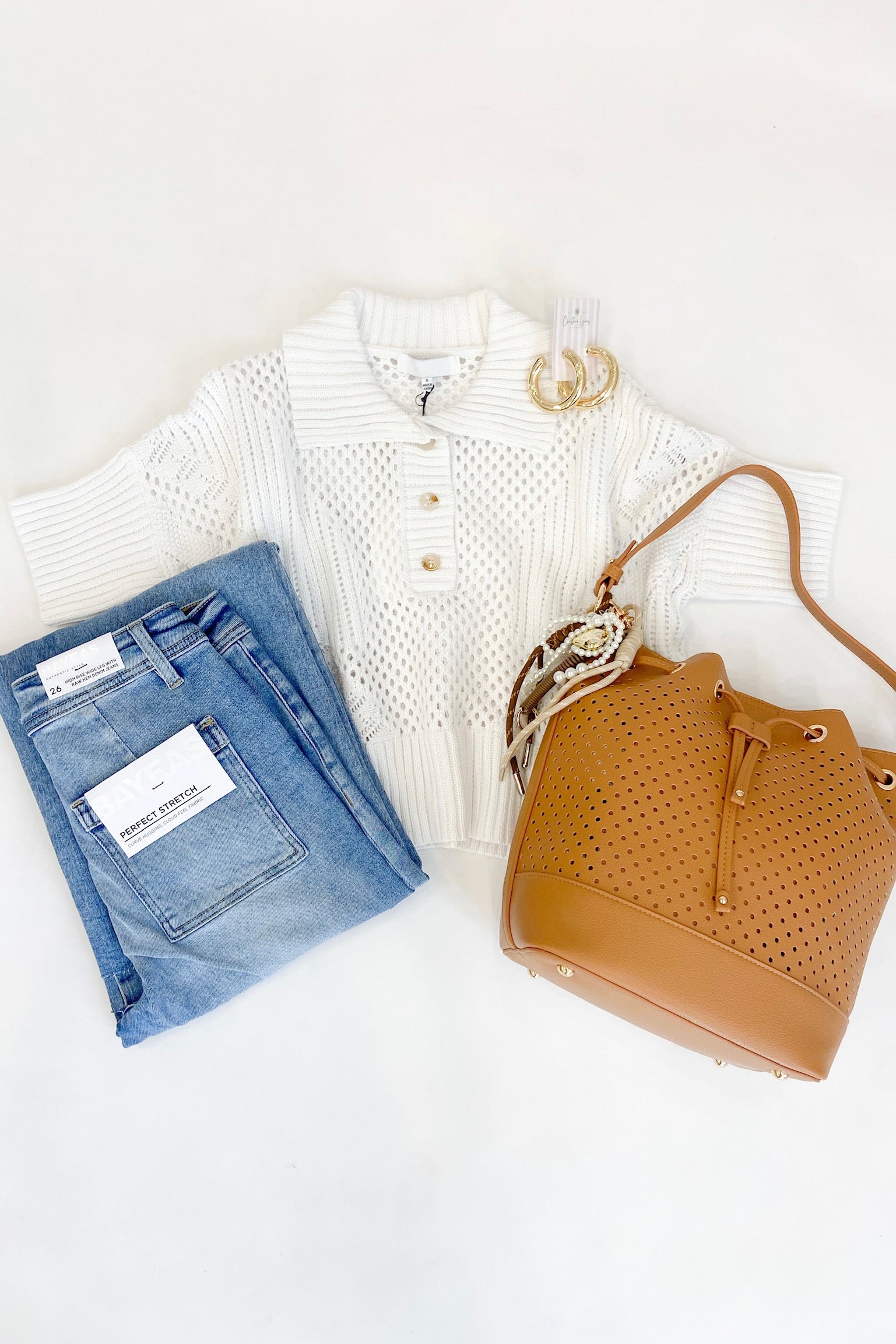 Miley Knit Top White
