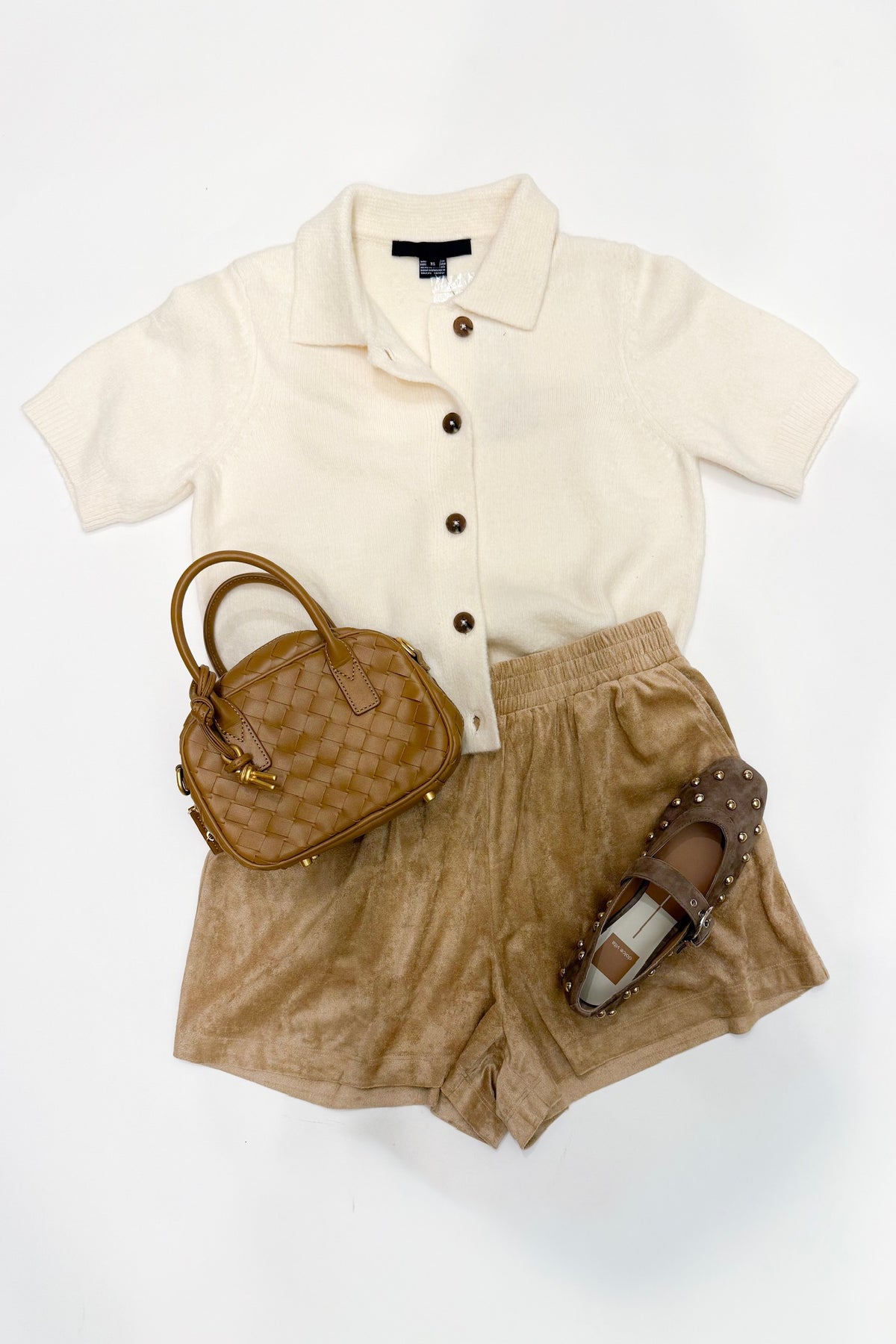 Scottie Suede Shorts Caramel