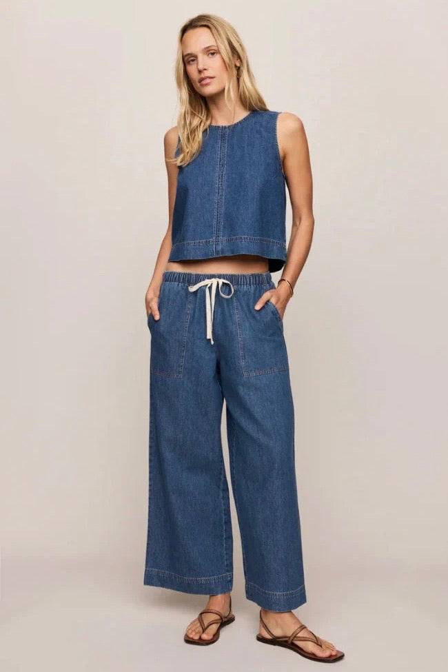 Daycation Denim Utility Pant Deep Water