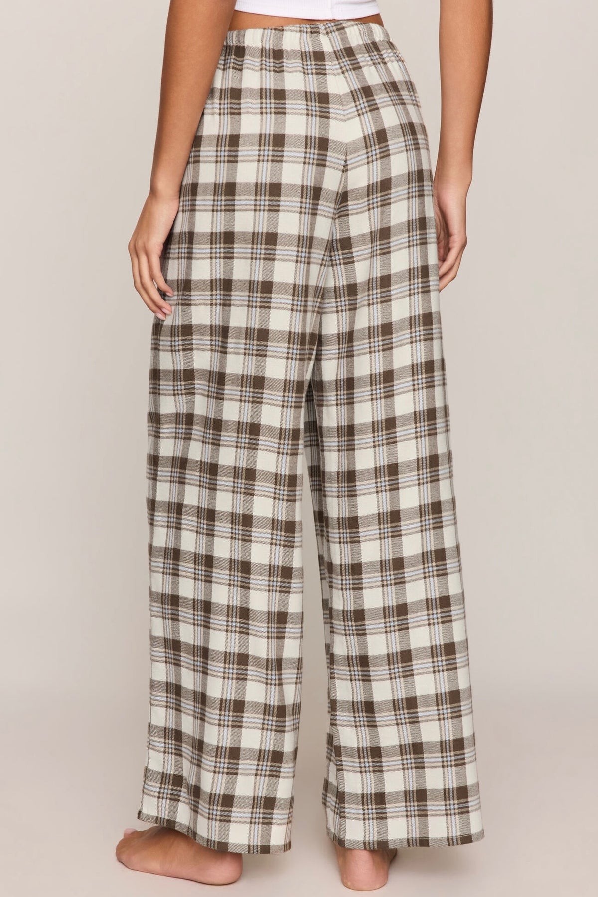 Better Off Plaid Pant Cocoa Bean
