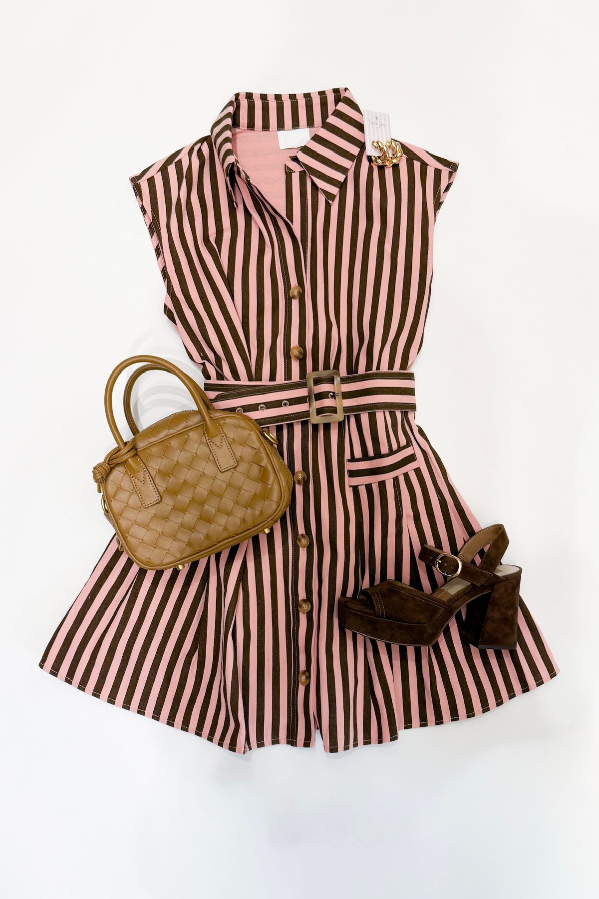 Katrina Denim Stripe Dress