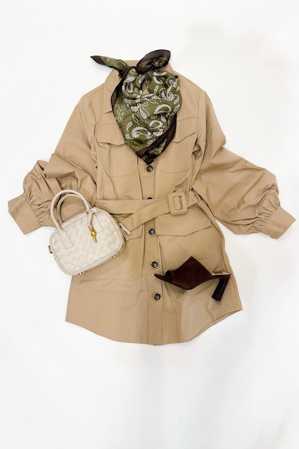 Trench Mini Dress