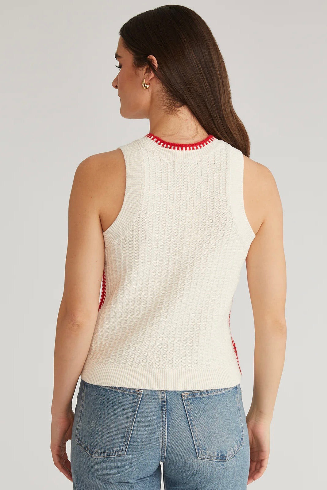 Demi Cable Knit Contrast Sweater