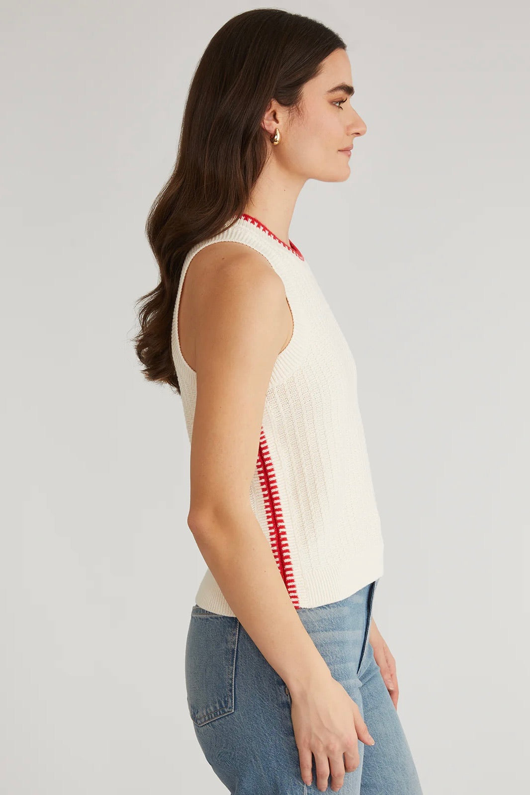 Demi Cable Knit Contrast Sweater