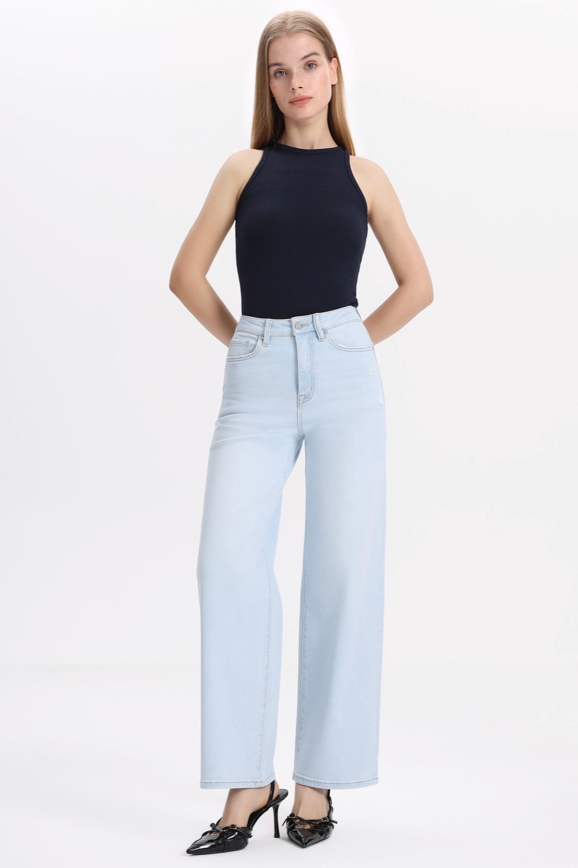 Camryn High Rise Tapered Denim