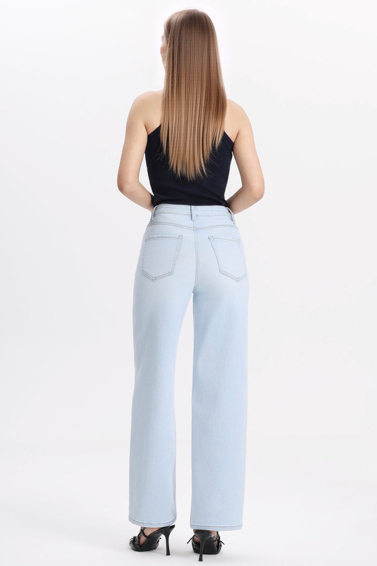 Camryn High Rise Tapered Denim