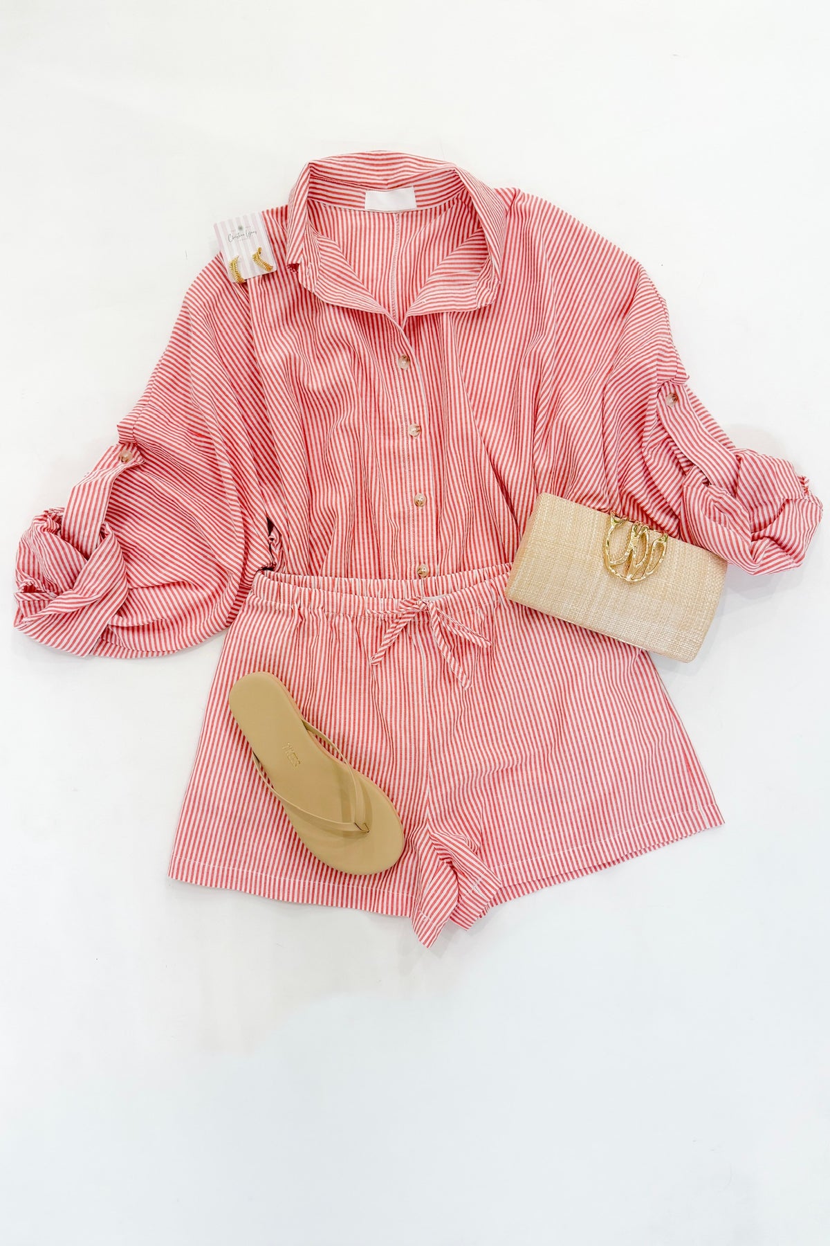 Sailor Short Set Red