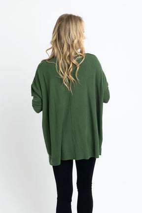 Cashmere Blend Crewneck Sweater Hunter