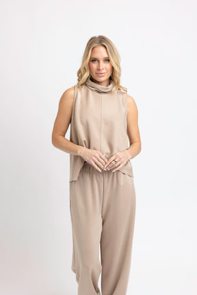 Scuba Mock Neck Top Coco