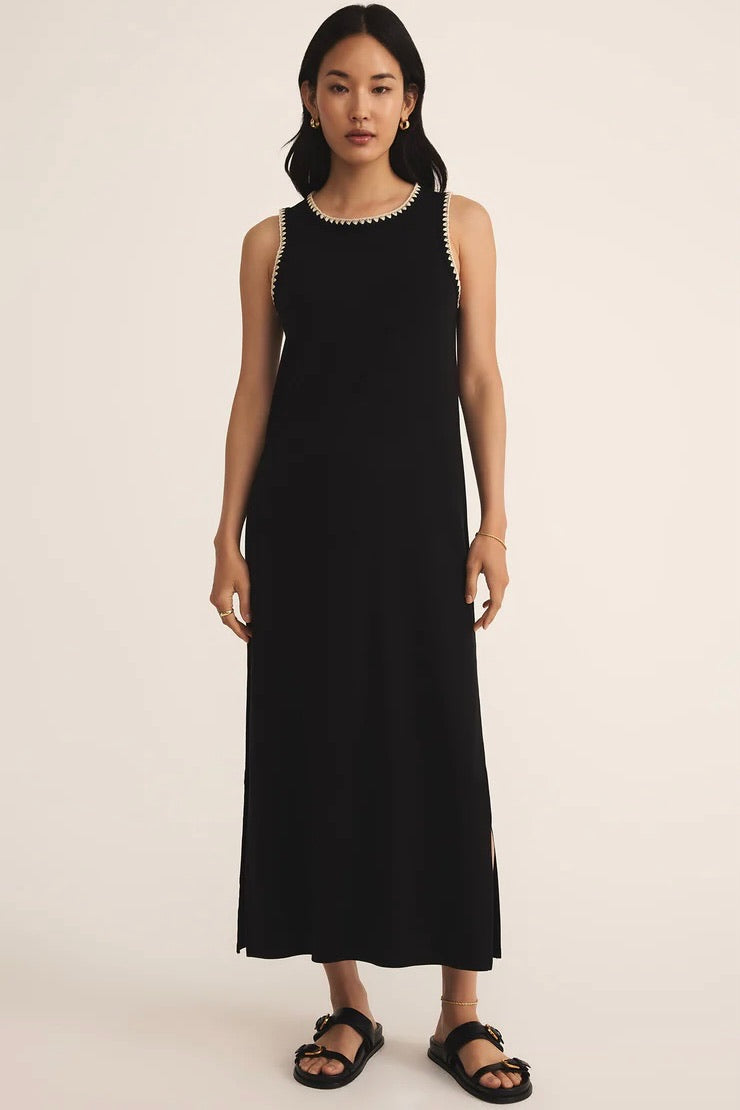 Delamer Midi Dress Black