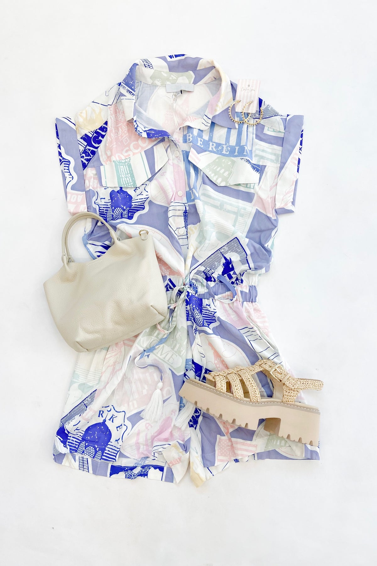 Allie Romper Blue Passport