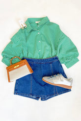 Dark Denim Skort