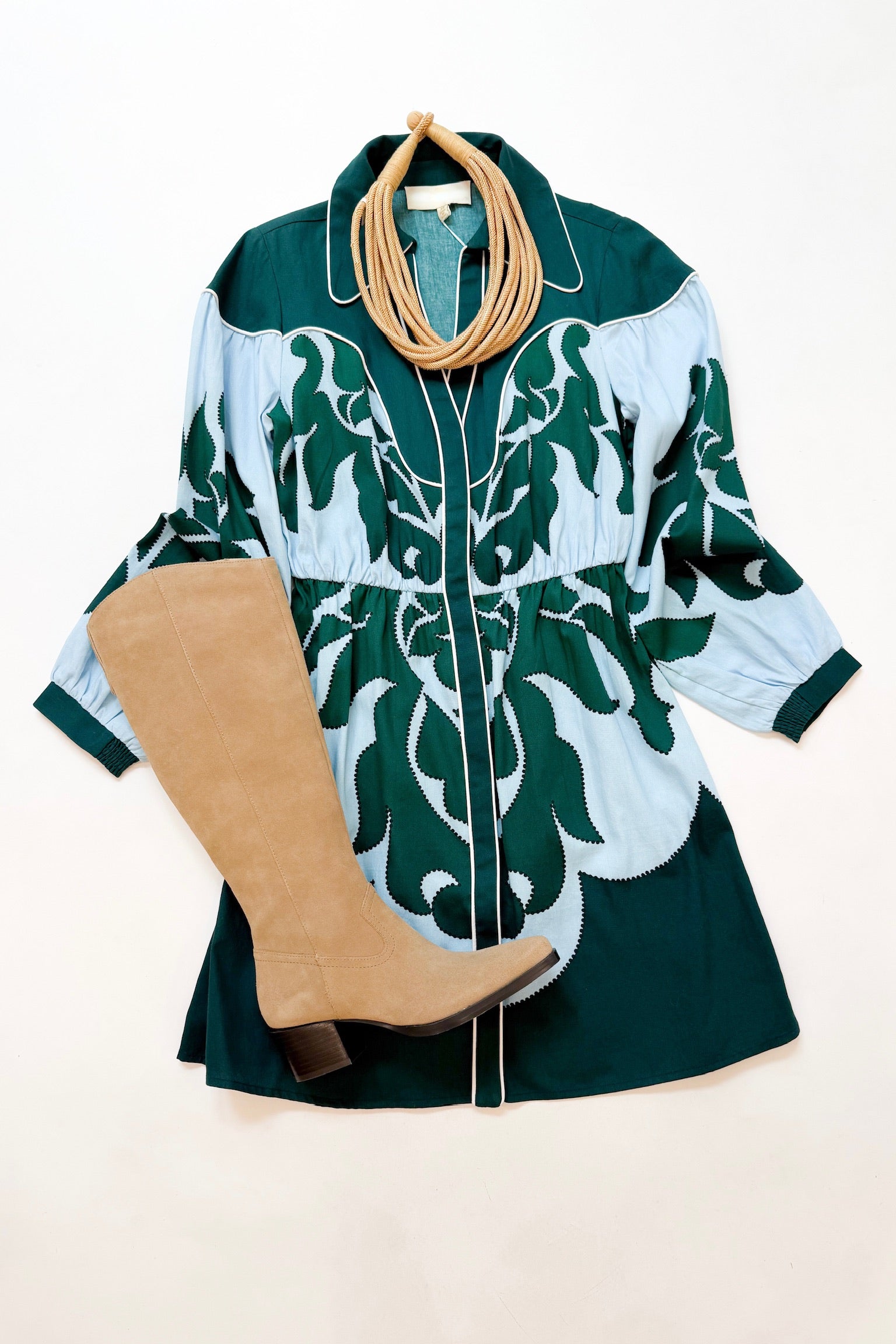 Zelle Dress Blue Lagoon